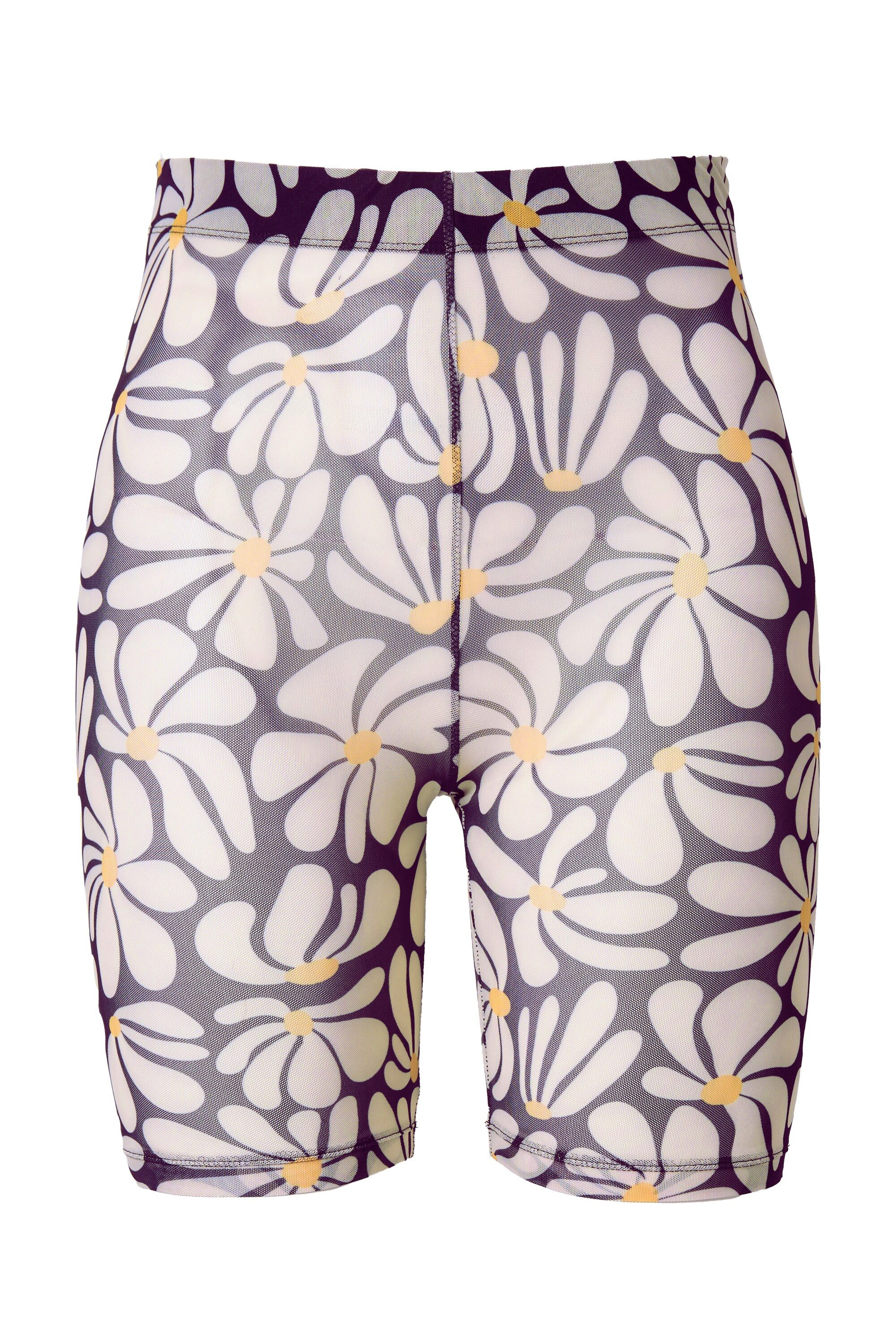 Ulla Popken Shapingpants Strumpf-Radler Blüten Oberschenkel-Schutz