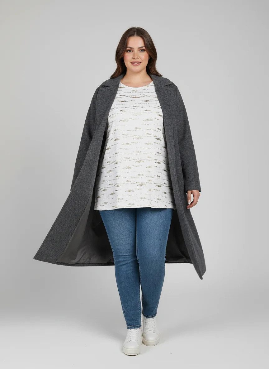 Blusentop Bluse mit Goldfolienverzierungen