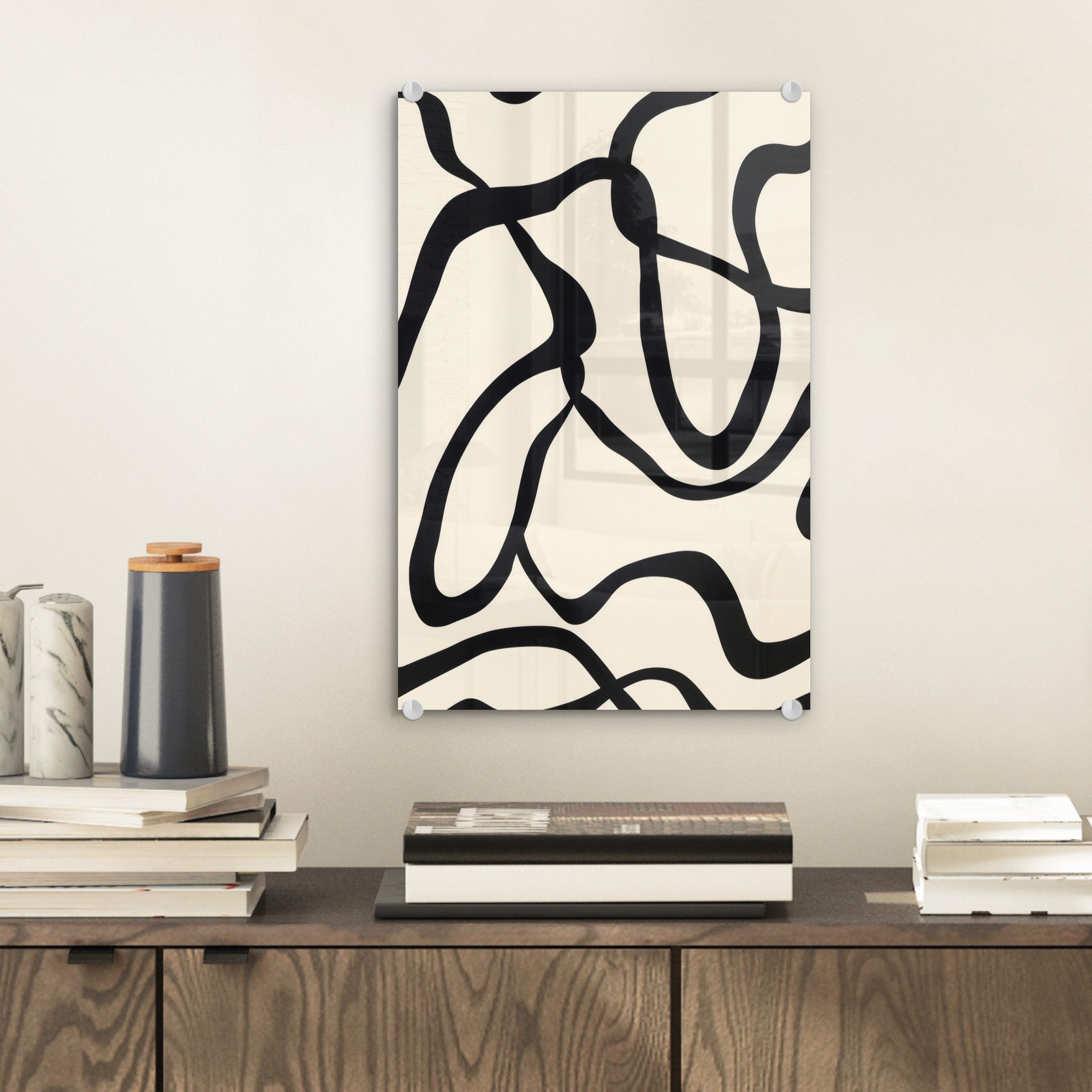 MuchoWow Acrylglasbild Abstrakt - Linien - günstig online kaufen