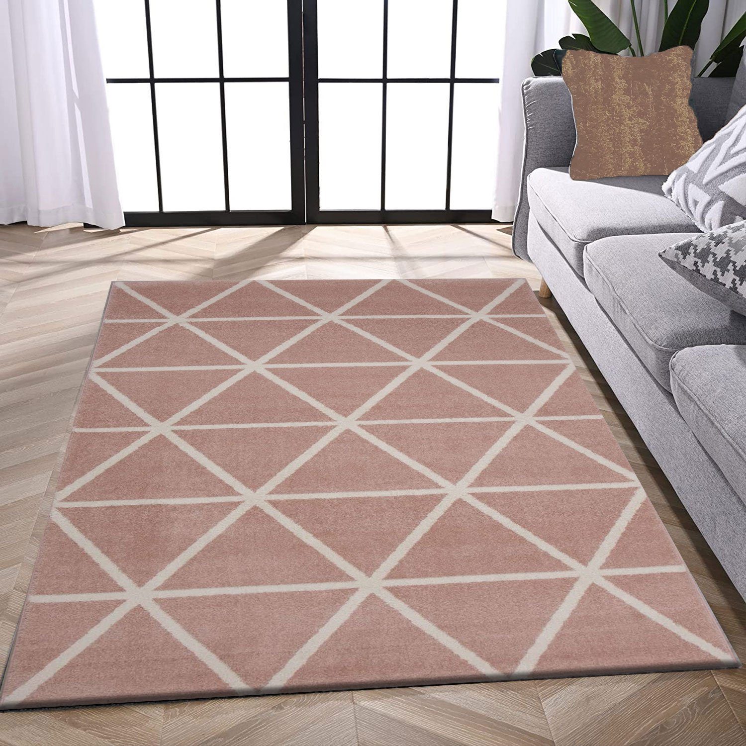 Vimoda Teppich Viva Classic, Wohnzimmer Rauten Motiv, Rechteckig, Höhe: 12 günstig online kaufen