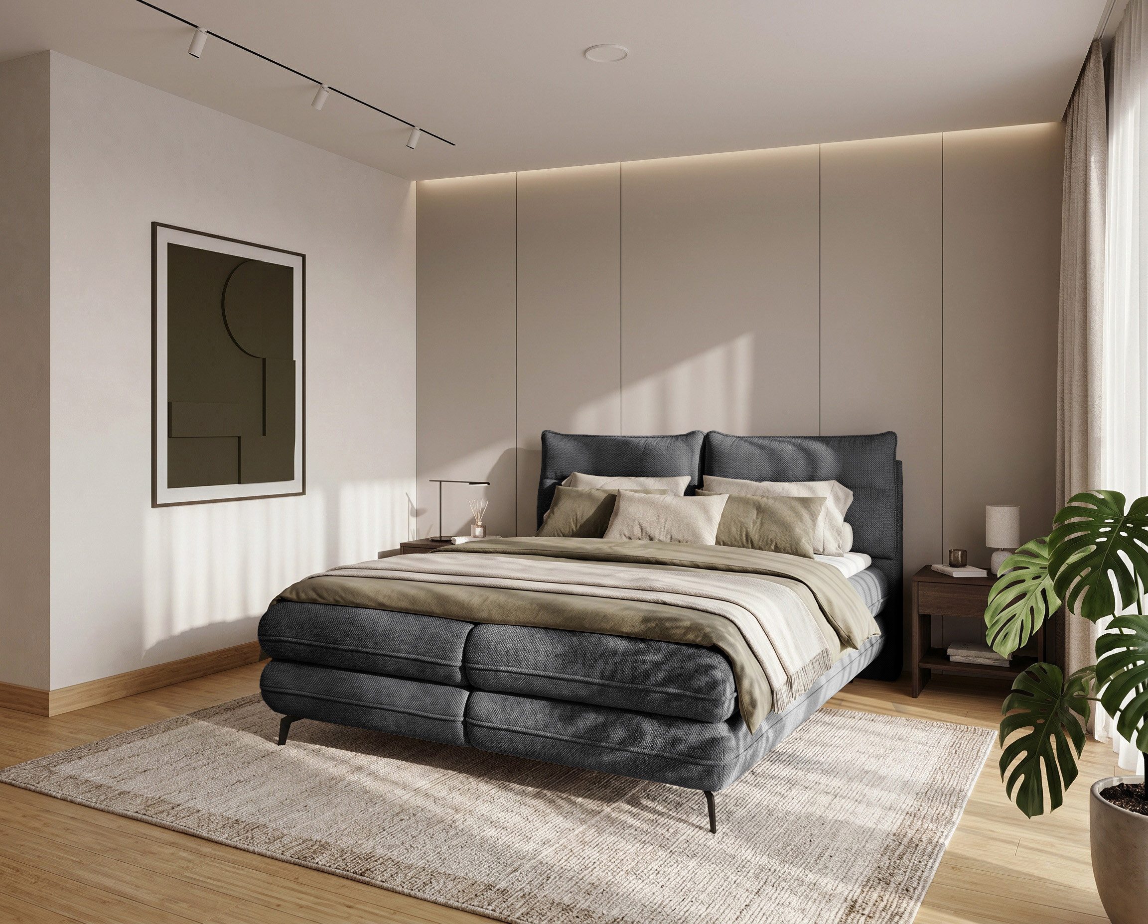 Homesy Boxbett VERSE, Ein Luxusbett in jeder Größe 140x200cm 160x200 cm 180x200cm