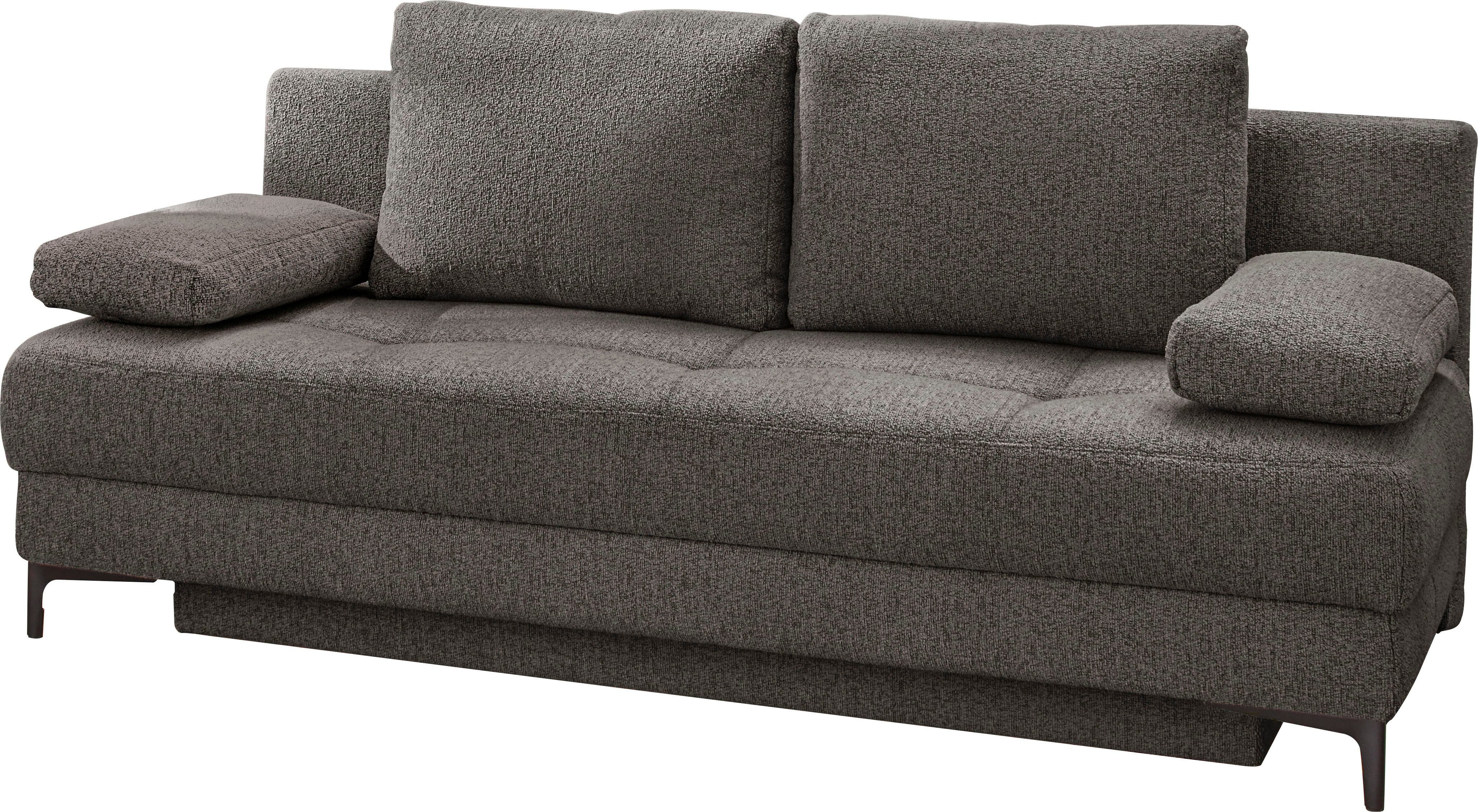 Jockenhöfer Gruppe Schlafsofa Felix, B: 205 cm, Liegefl. 155x201 cm, Dauerschlafsofa, inkl. Topper, inklusive Bettfunktion und Bettkasten, Federkernpolsterung