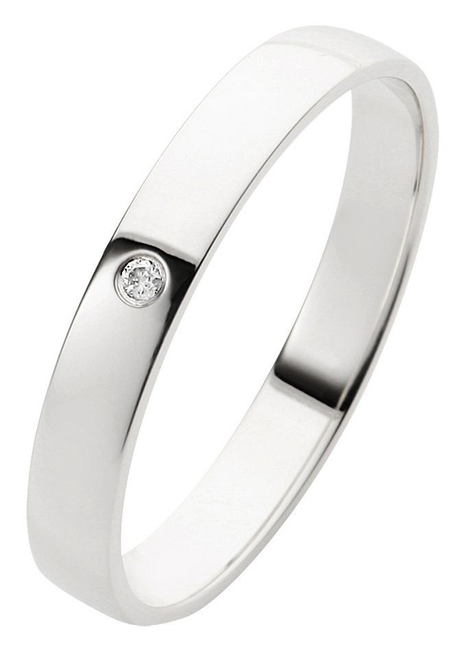 Firetti Trauring Schmuck Geschenk Gold Hochzeit Ehering Trauring "LIEBE", Made in Germany, wahlweise mit oder ohne Brillant