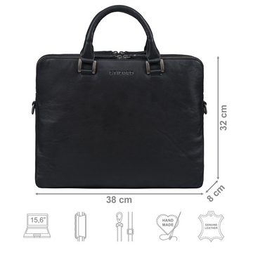 STILORD Handtasche "Jill" Businesstasche Leder Damen Laptop