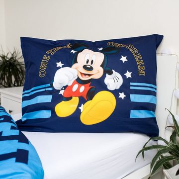 Kinderbettwäsche DISNEY Mickey Mouse Baumwollbettwäsche für Kinder 140cm x 200cm, Sarcia.eu