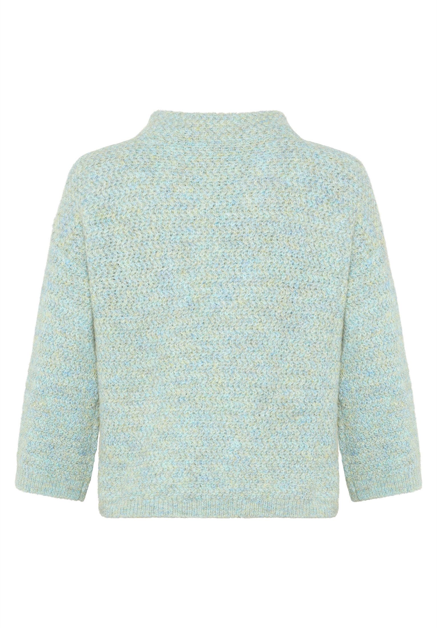 Cartoon Strickpullover Damen mit Stehkragen (1-tlg)