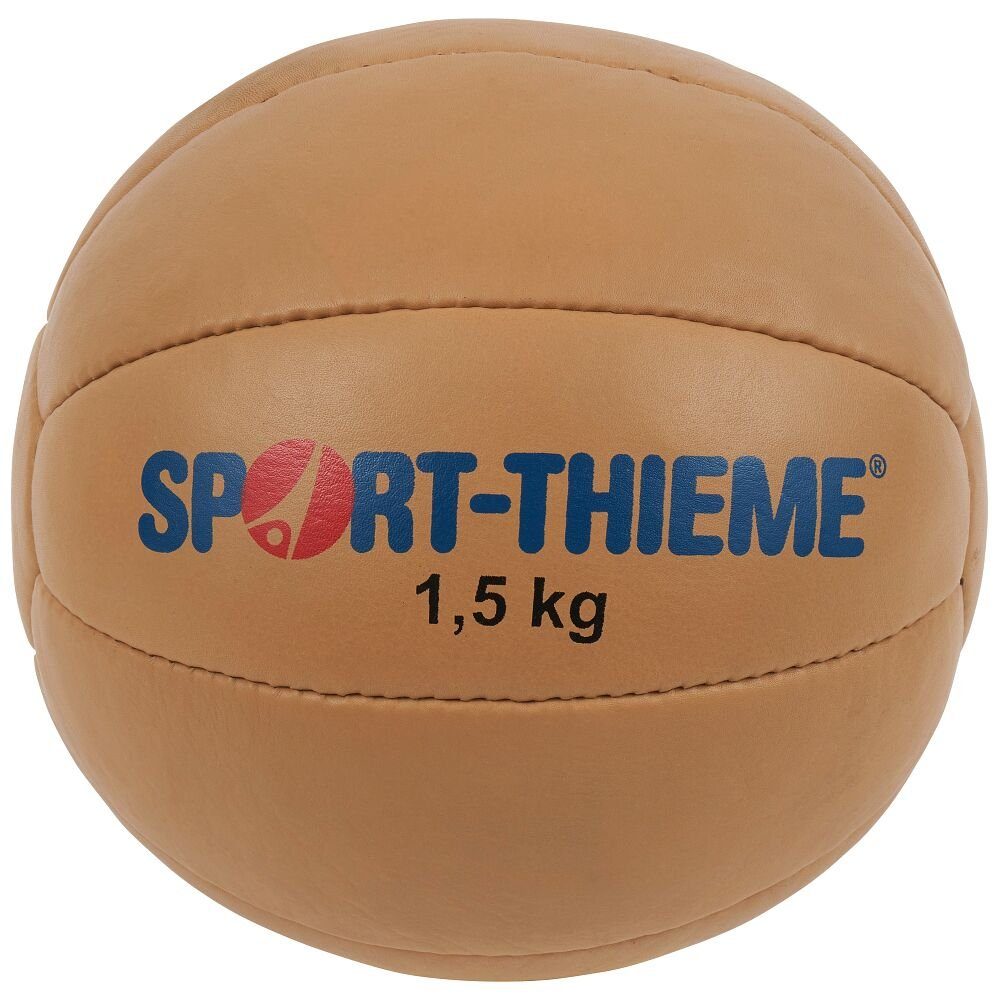 Sport-Thieme Medizinball Medizinball Klassik, Besonders langlebig dank Füllung aus Gummi und Styropor 1,5 kg, ø 19 cm