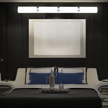 etc-shop LED Wandleuchte, Leuchtmittel inklusive, Warmweiß, Wand Leuchte Bade Zimmer Beleuchtung Decken Lampe Alu im Set