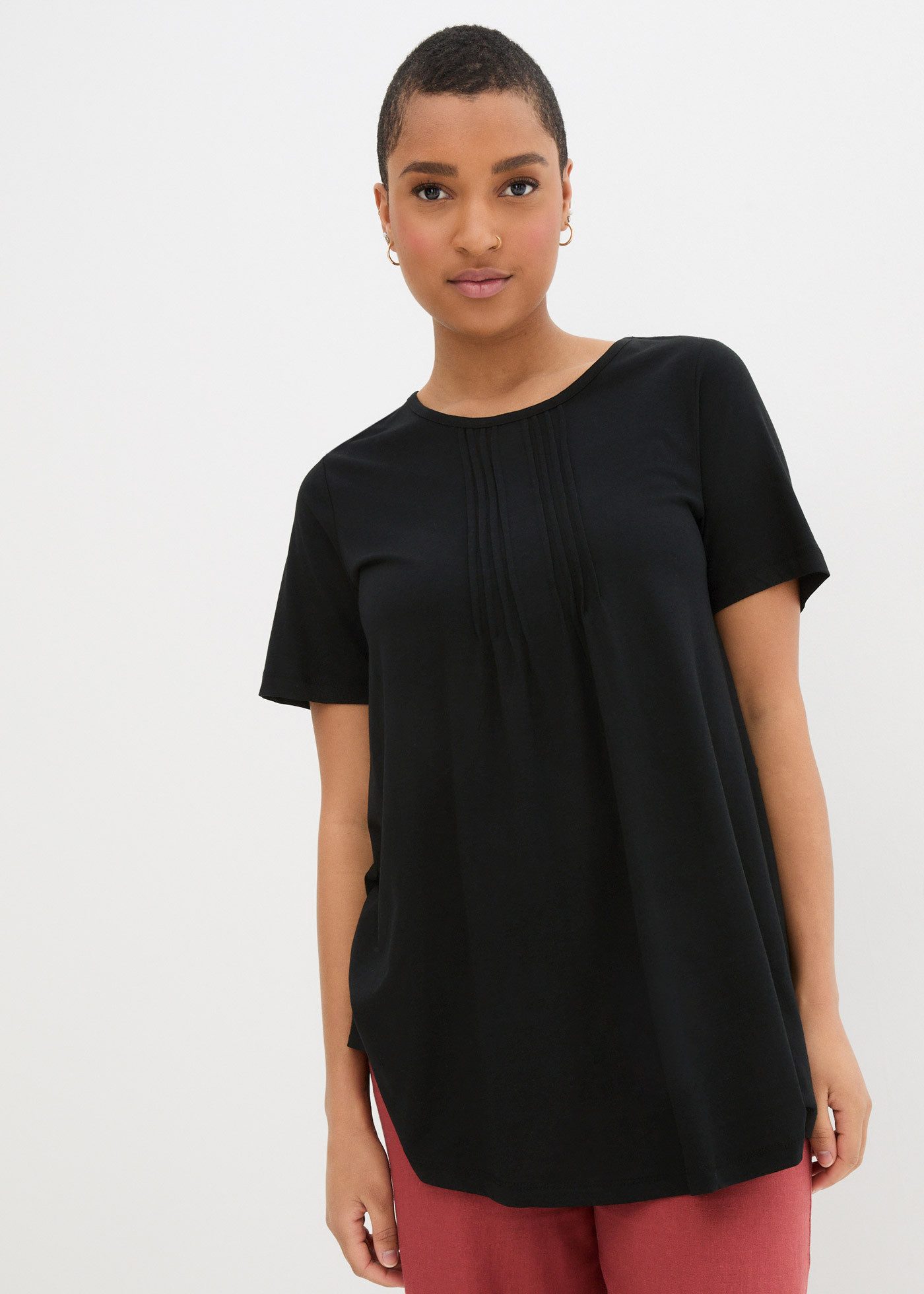 bonprix T-Shirt T-Shirt in A-Linien-Form, kurzarm