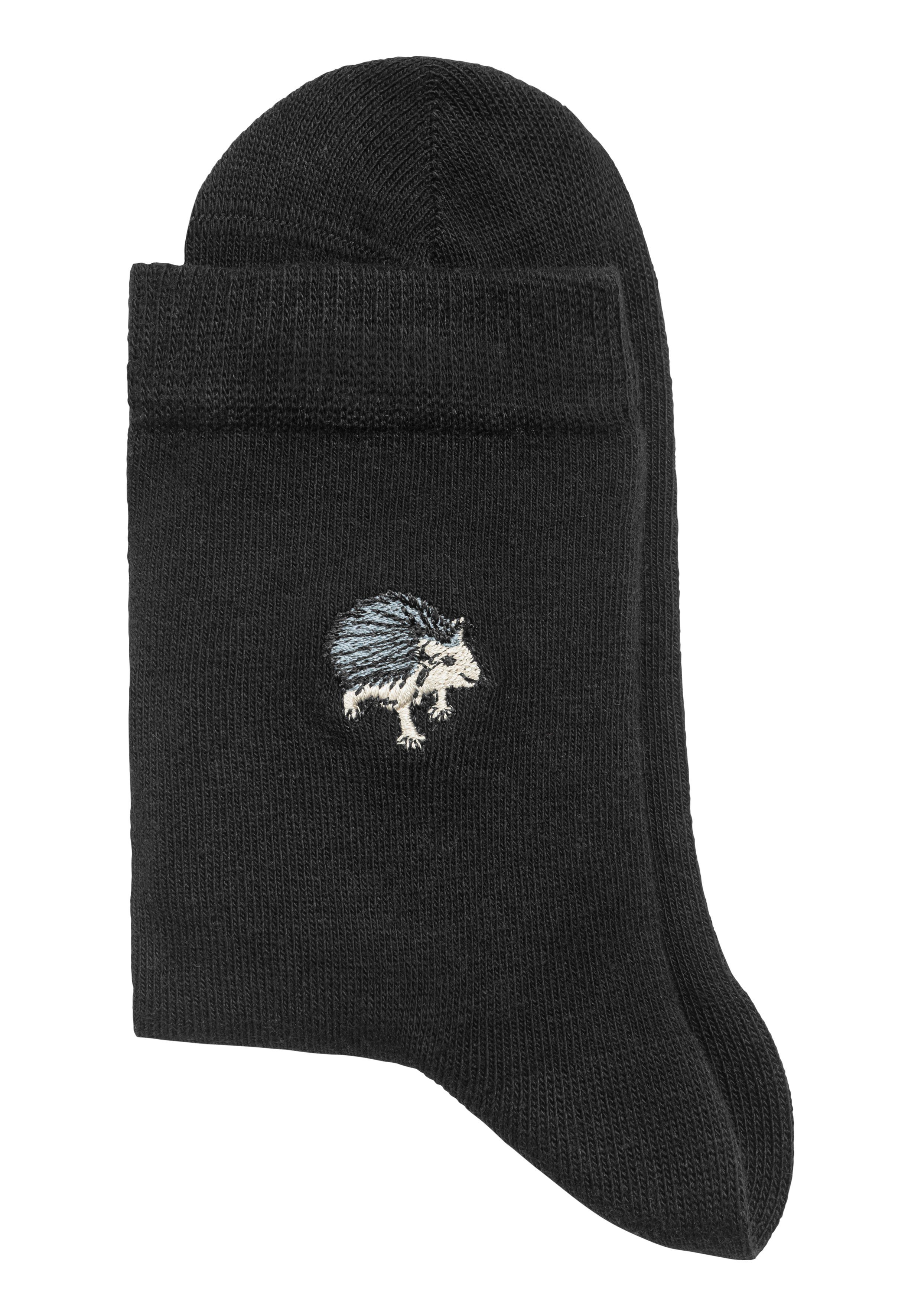 H.I.S Socken hochwertiger 5-Paar) mit Stickerei (Set,