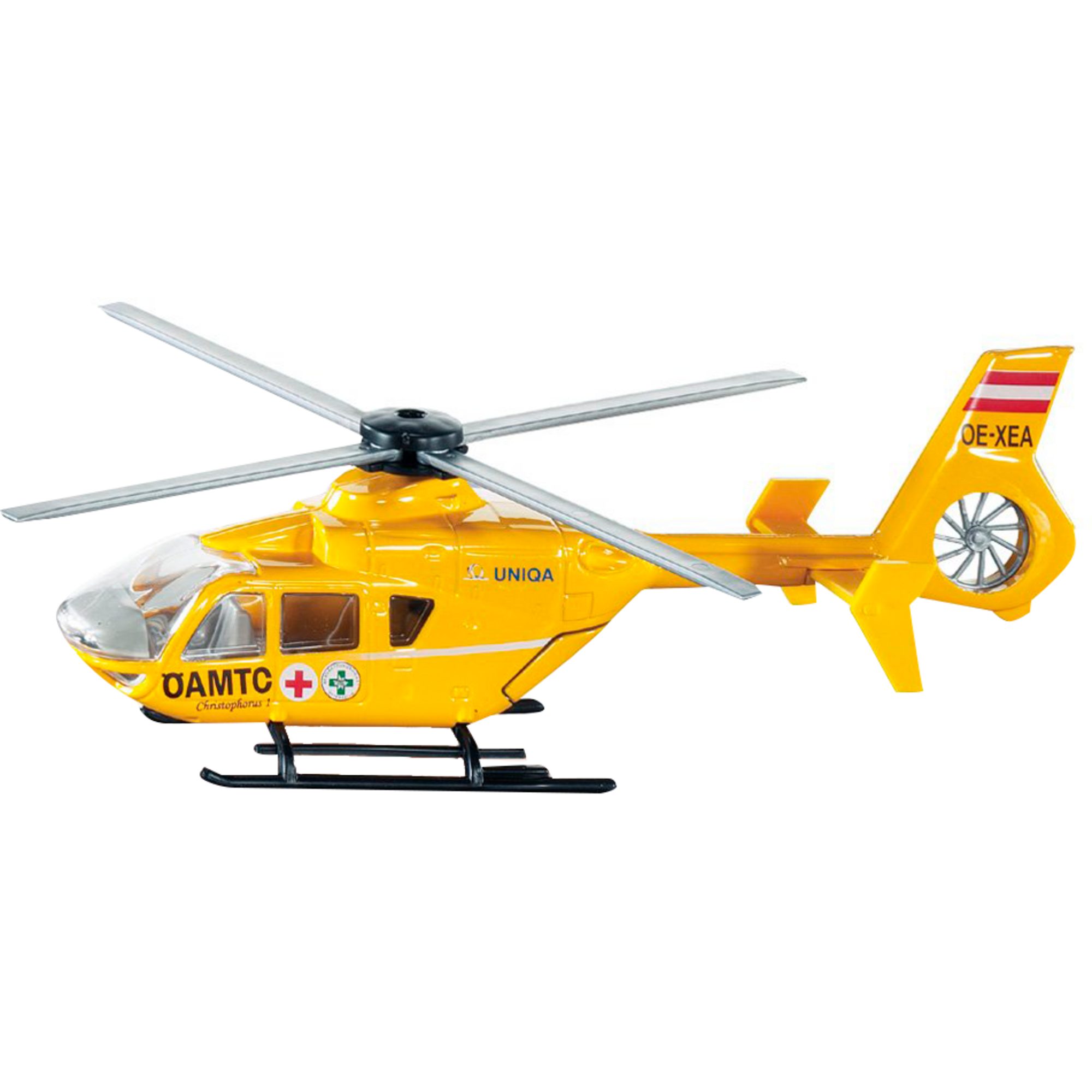 Siku Spielzeug-Hubschrauber SIKU INTERNATIONAL ÖAMTC-Hubschrauber, Modellfahrzeug