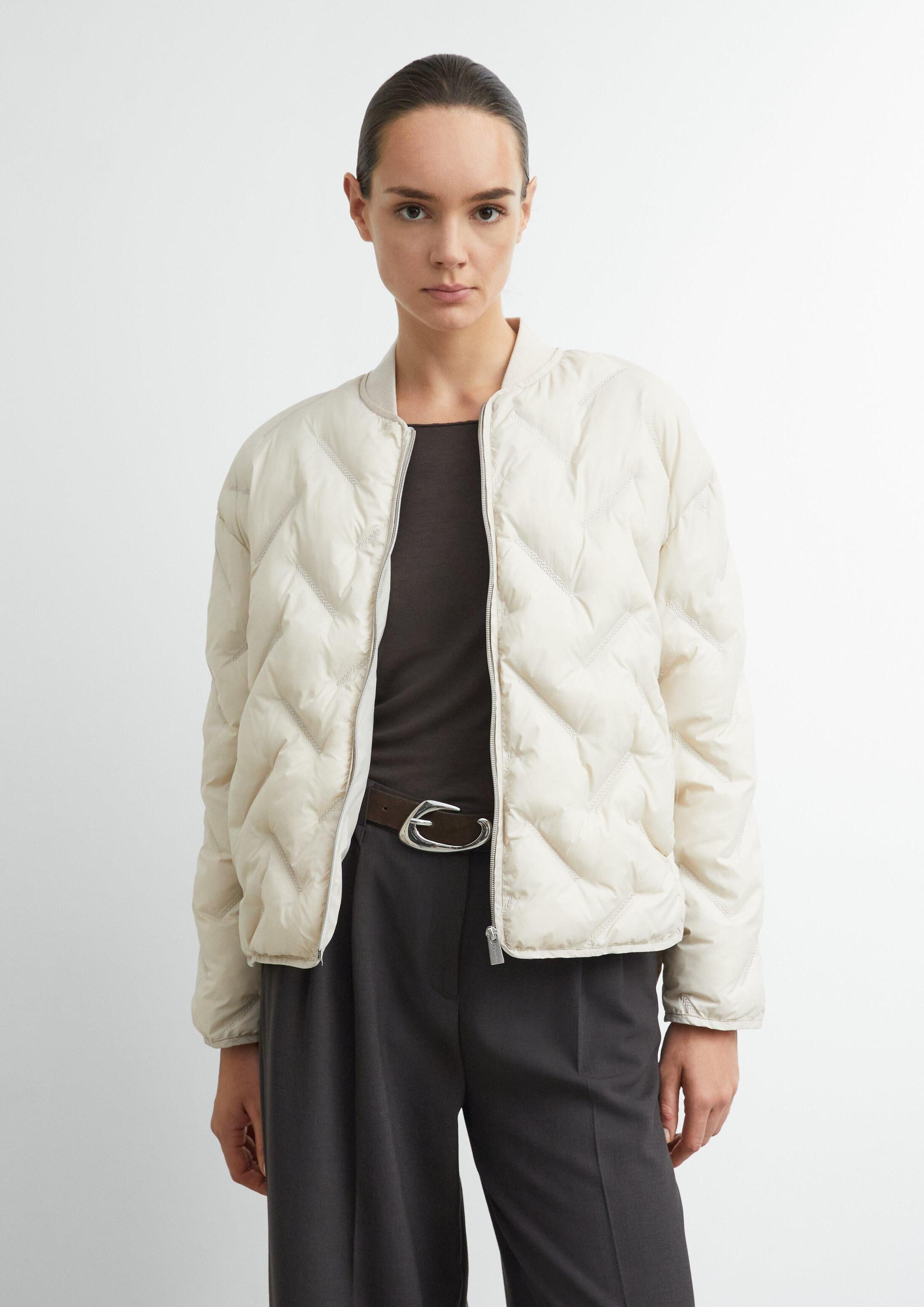 comma Funktionsjacke Outdoor-Jacke Steppjacke mit College-Kragen