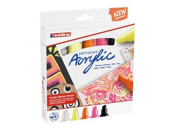 edding Permanentmarker edding Acrylmarker 'Acrylic' Keilspitze breit neon