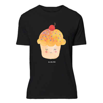 Mr. & Mrs. Panda T-Shirt Cupcake - Schwarz - Geschenk, Tshirt, Shirt, Lustiges T-Shirt, Tiere, (1-tlg)