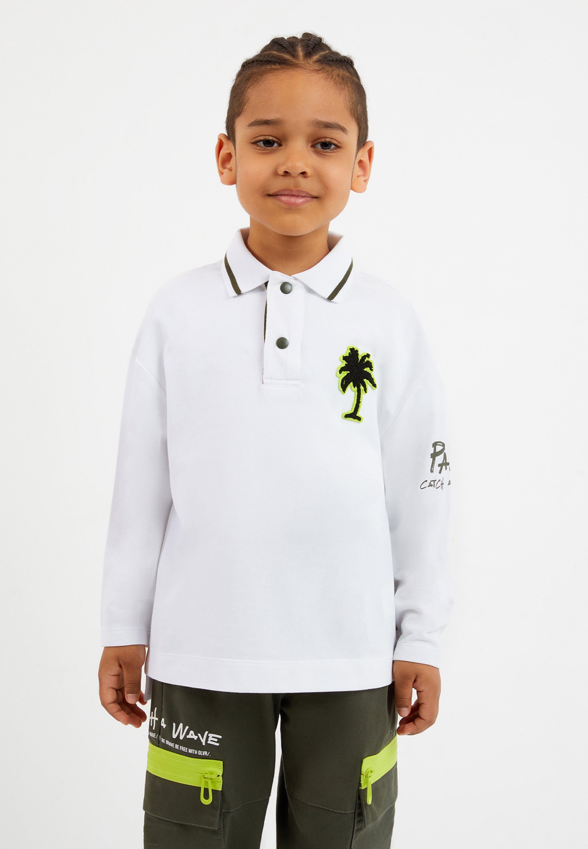 Poloshirt mit Kontrastprints Gulliver modischen