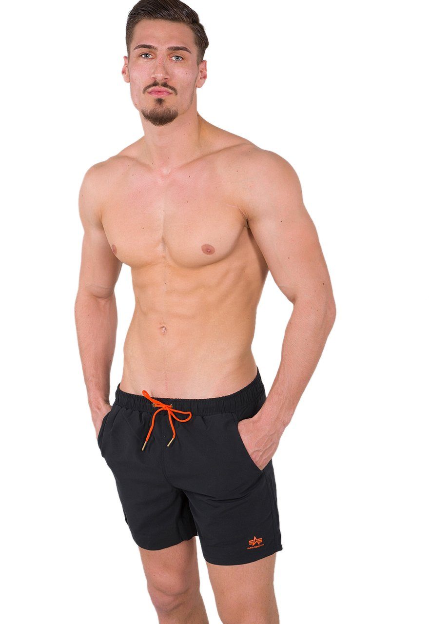 Industries Herren Basic Badeshorts Badeshorts Alpha Alpha black Industries