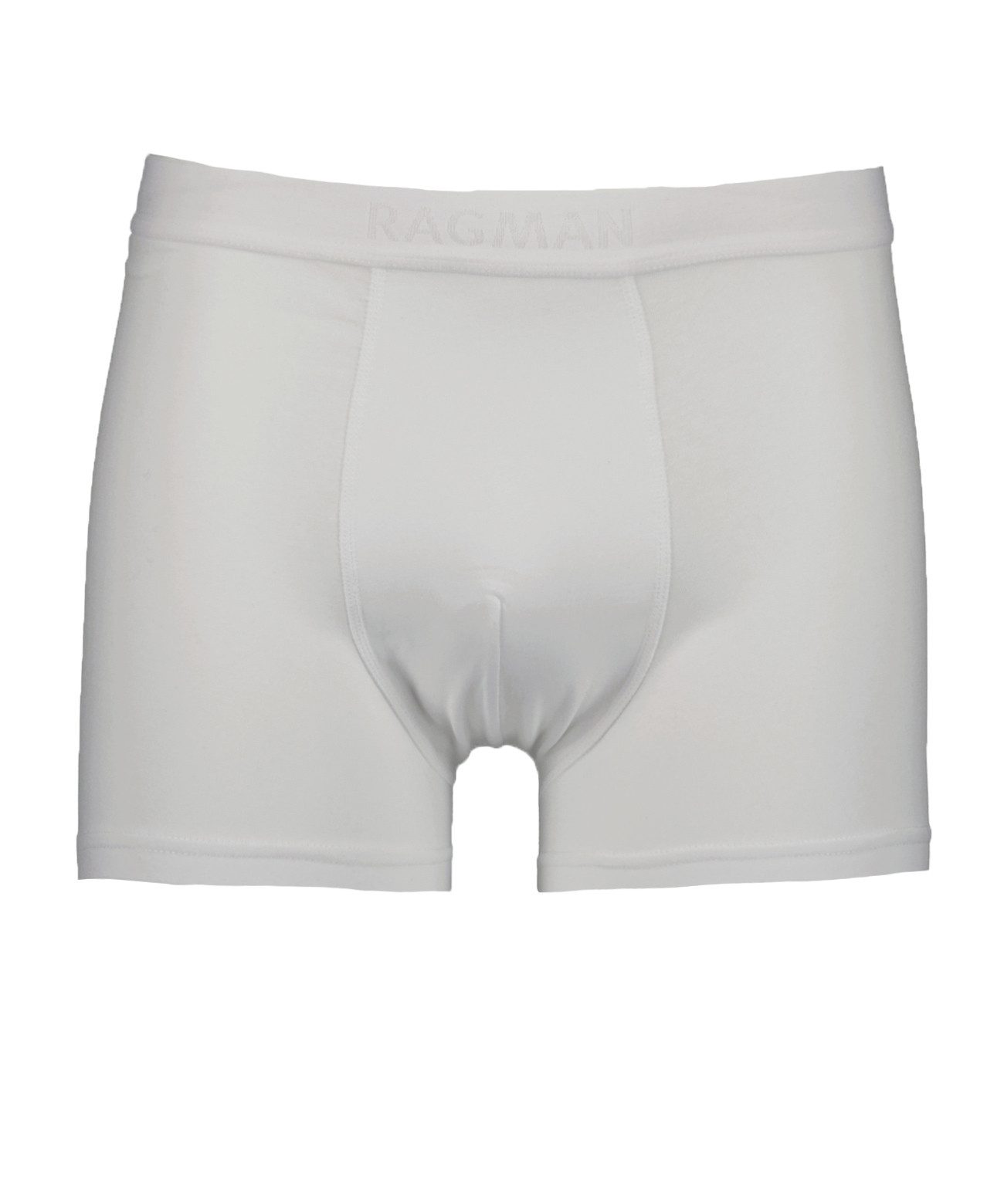 RAGMAN Boxershorts RAGMAN Underwear Herren Shorts Doppelpack PIMA Stretch Weiß