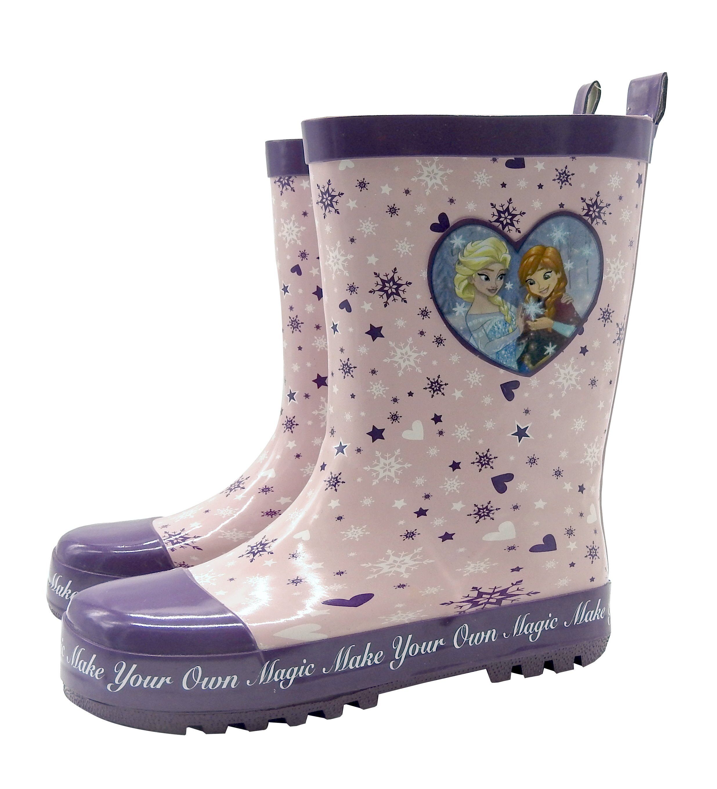 Disney Frozen Gummistiefel Mädchen Stiefel Frozen Anna Elsa Die Eiskönigin  rosa Regenstiefel Schuhe rosa online kaufen | OTTO