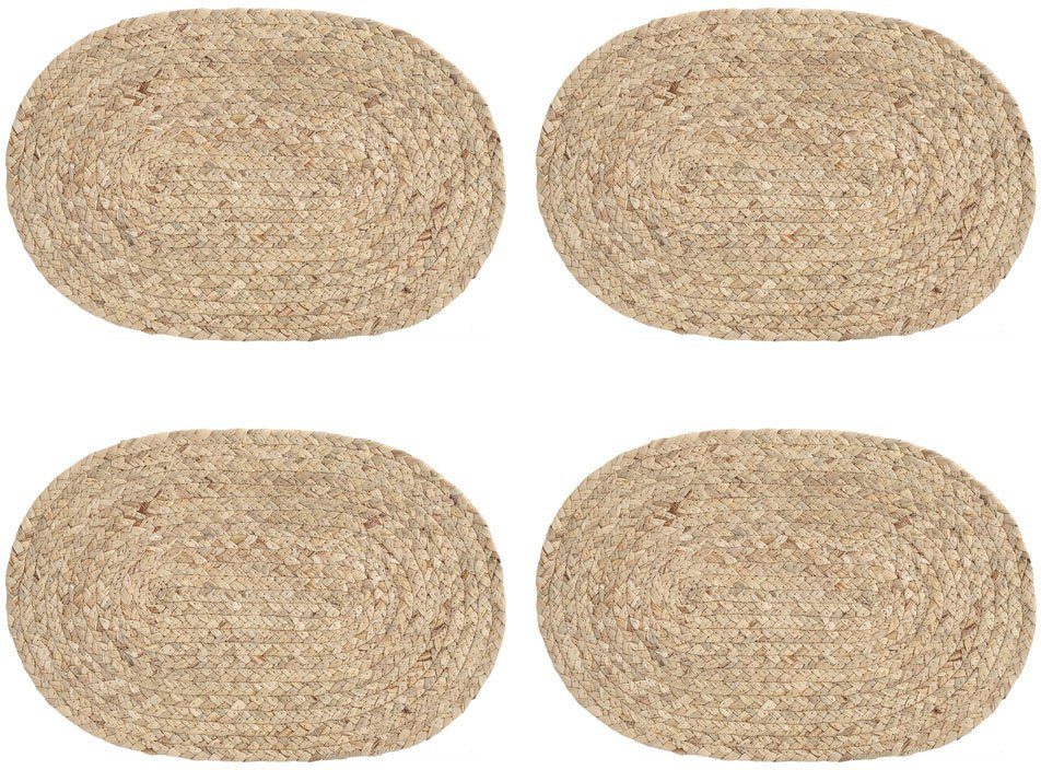 Zeller Present Platzset, (Set, 4-St), abwischbar, oval, 30 cm günstig online kaufen