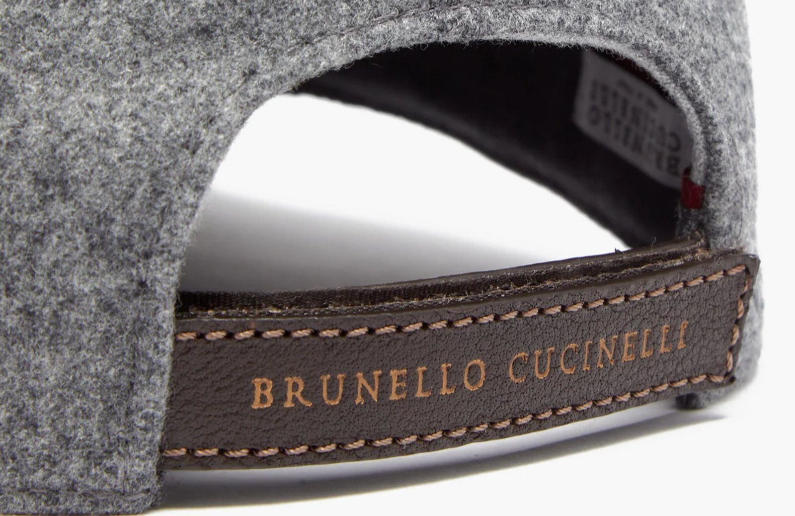 BRUNELLO CUCINELLI Baseball BrunelloCucinelli-Wool-Cap-Grey-S Cap