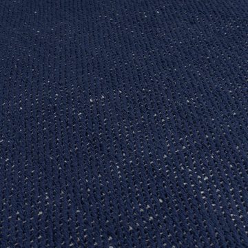 Kinderteppich Wendbarer Kinderzimmer-Teppich aus 100% Baumwolle mit Pom-Pom-Bordüre, KADIMA DESIGN, Rechteckig