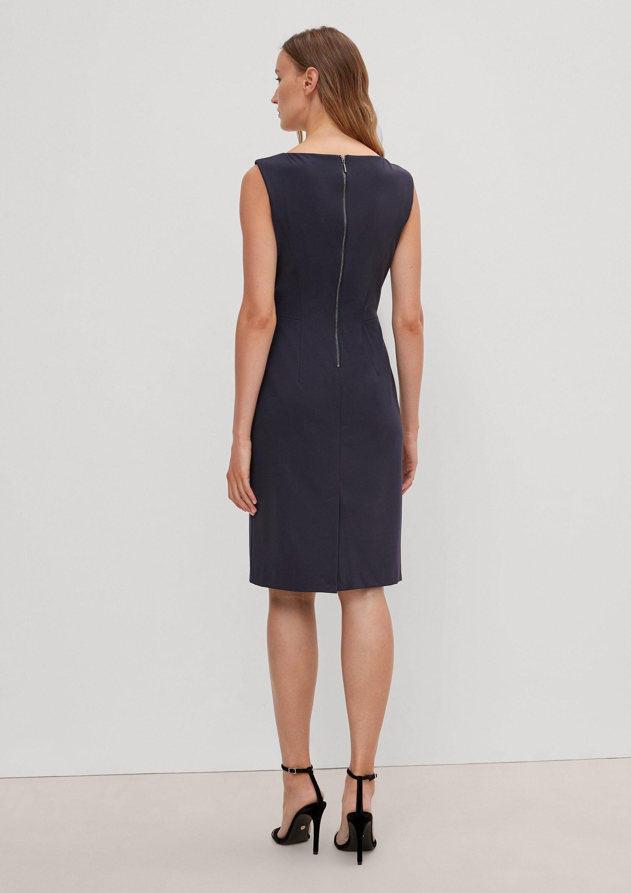 comma Minikleid Kleid Etuikleid aus Viskosestretch