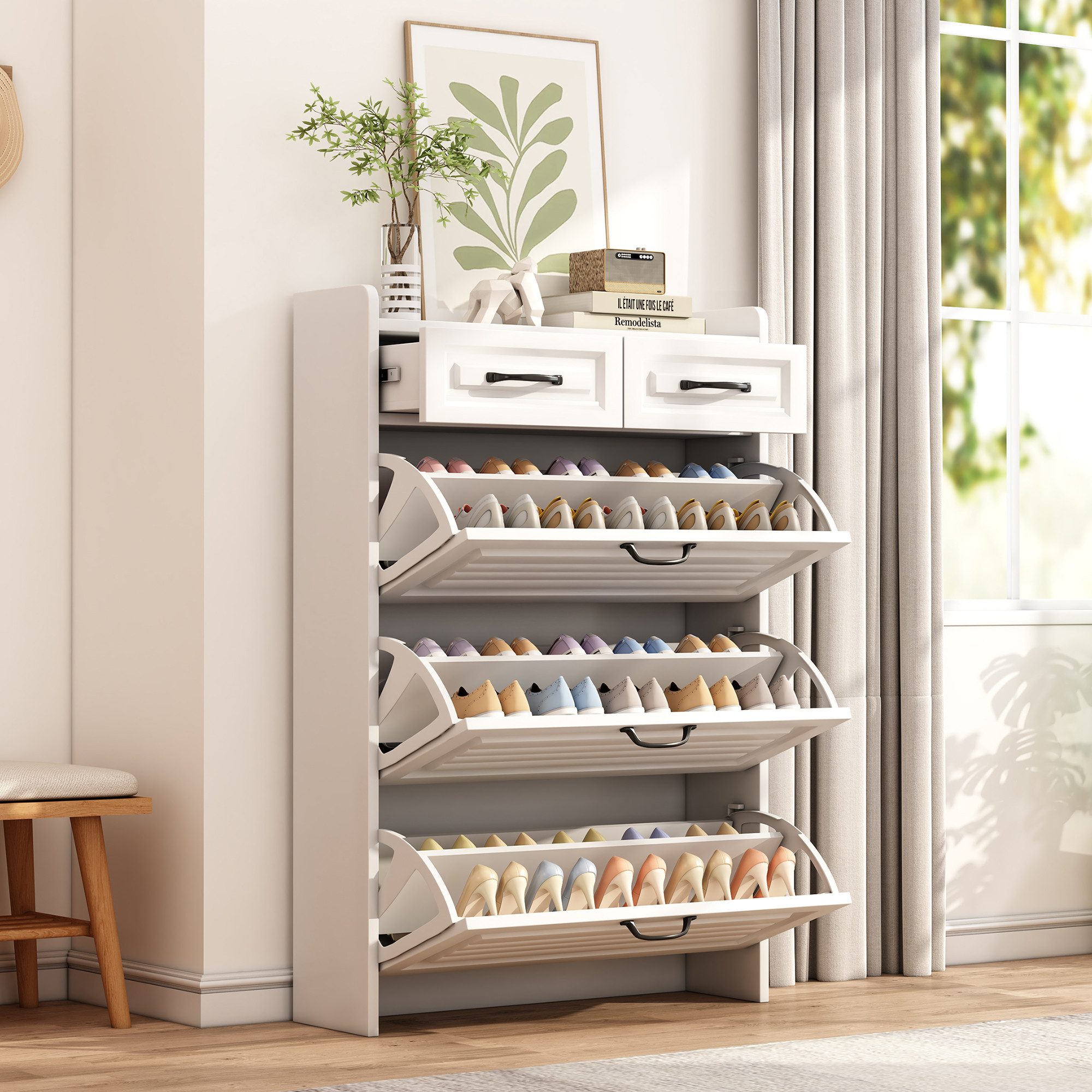 MODFU Schuhregal mit drehbarem Schuhschrank, 1-tlg., günstig online kaufen