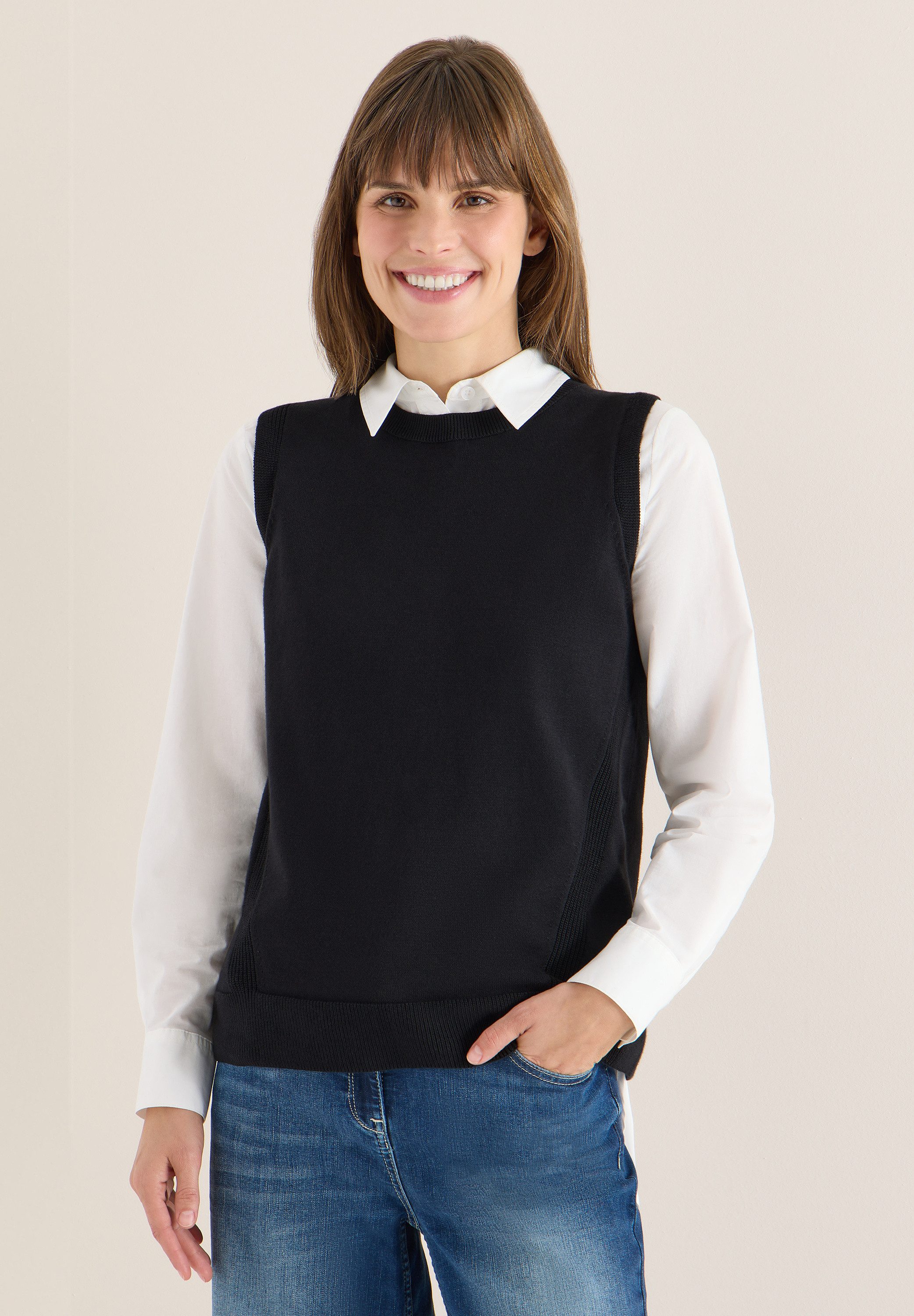 CECIL Pullunder aus reiner Baumwolle günstig online kaufen