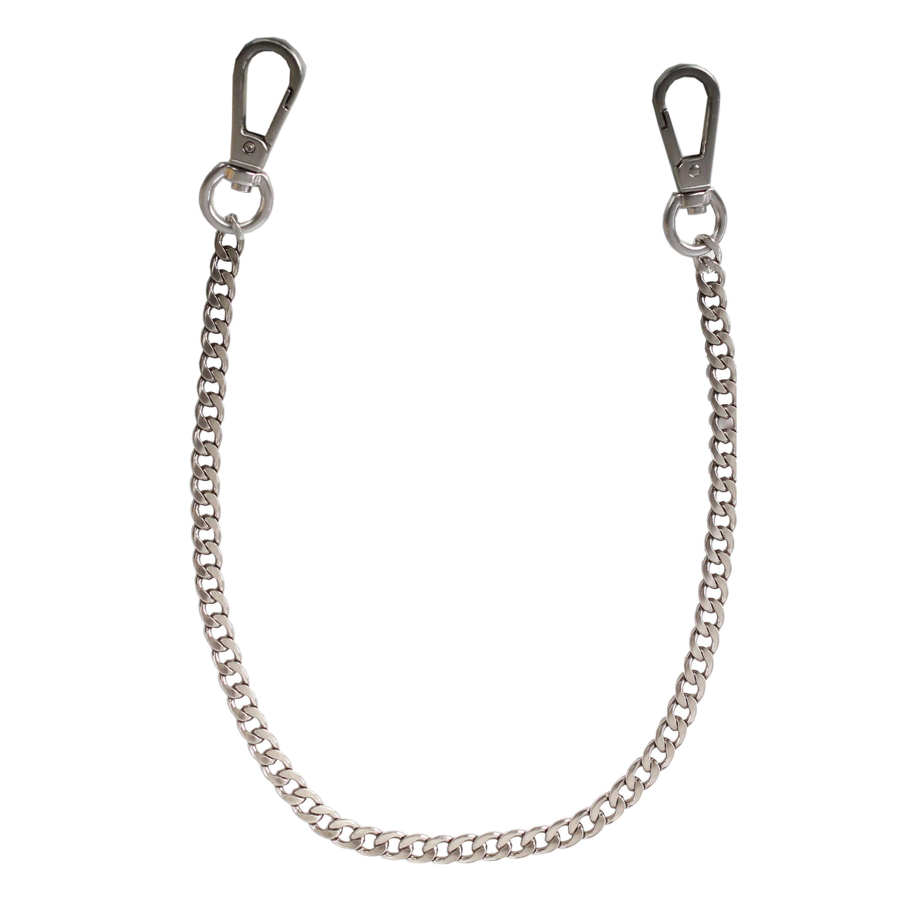 VOLKER LANG Schulterriemen CHAIN MEDIUM twisted 55 cm - großer Karabiner Metallkette -
