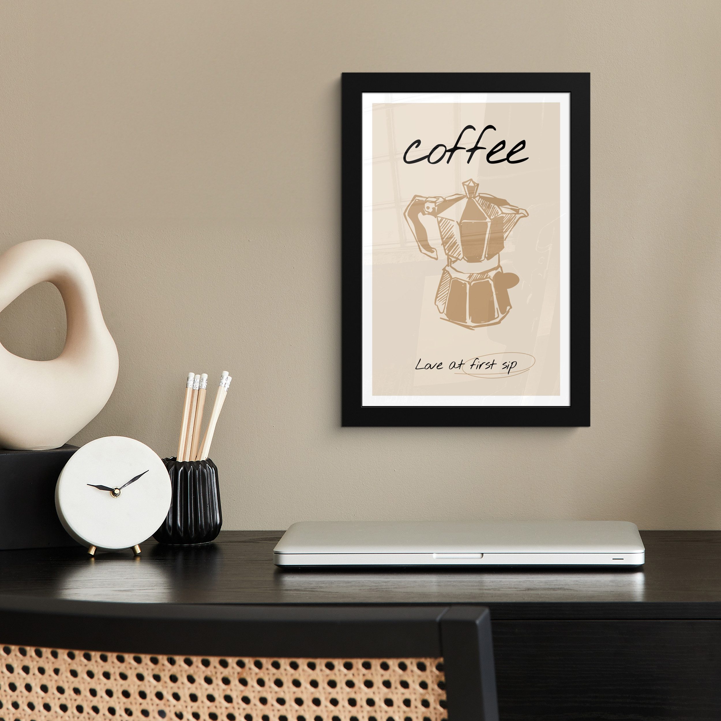 MuchoWow Poster Kaffee - Zitat - günstig online kaufen
