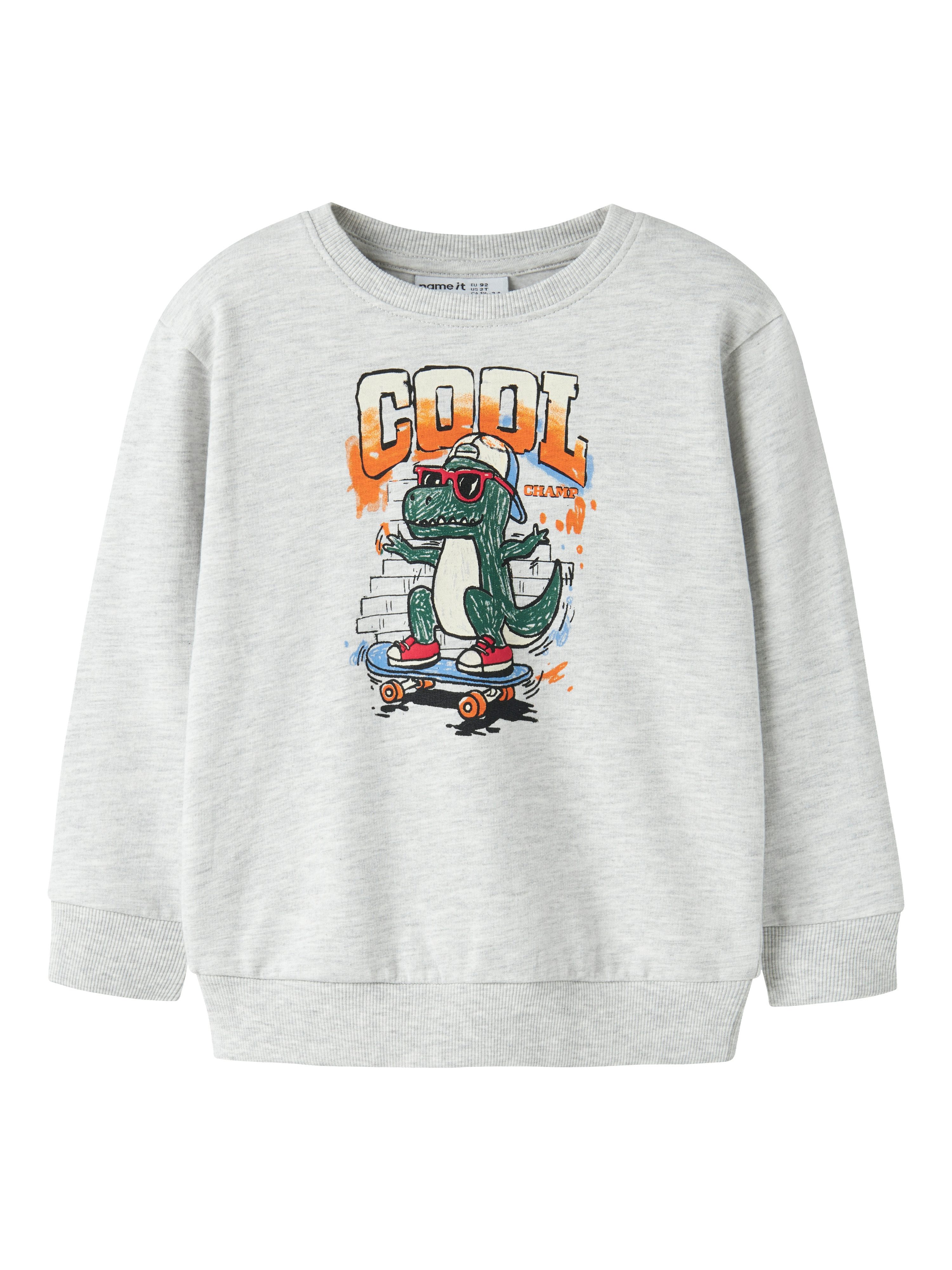Name It Sweatshirt NMMLORENZO LS NREG SWEAT BRU BOX Baumwolle, regular fit