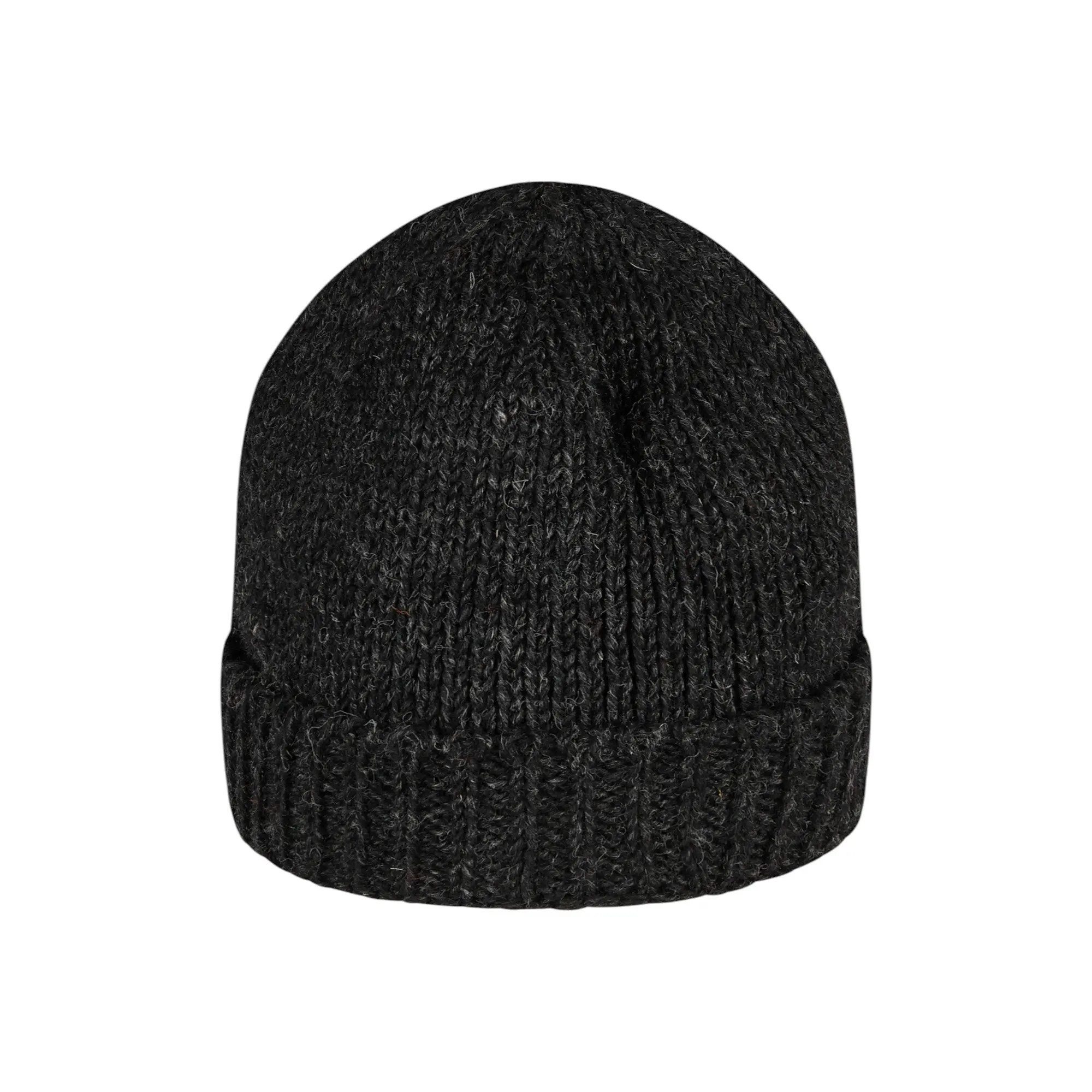 THC Natural Line Strickmütze THC Schafwoll Rollcap 509 anthrazit (1 Stück, 1-St., 1 Stück) Innenfutter: Fleece