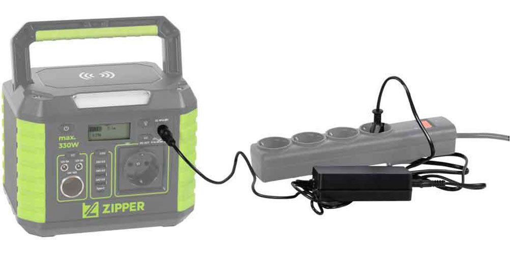 ZIPPER portable power station for powering devices without mains access