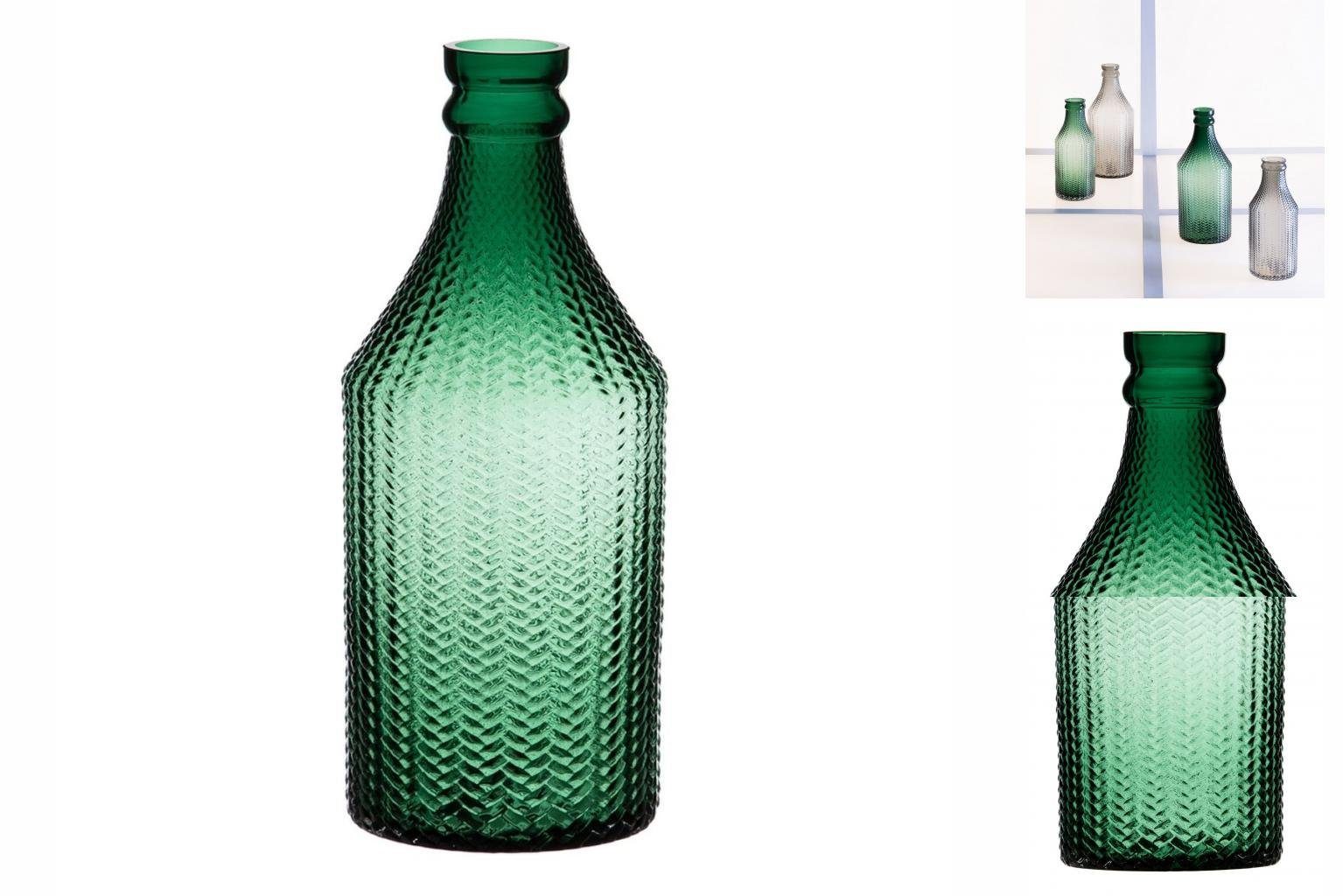 Bigbuy Dekovase Vase 11,7 x 11,7 x 30 cm grün Glas