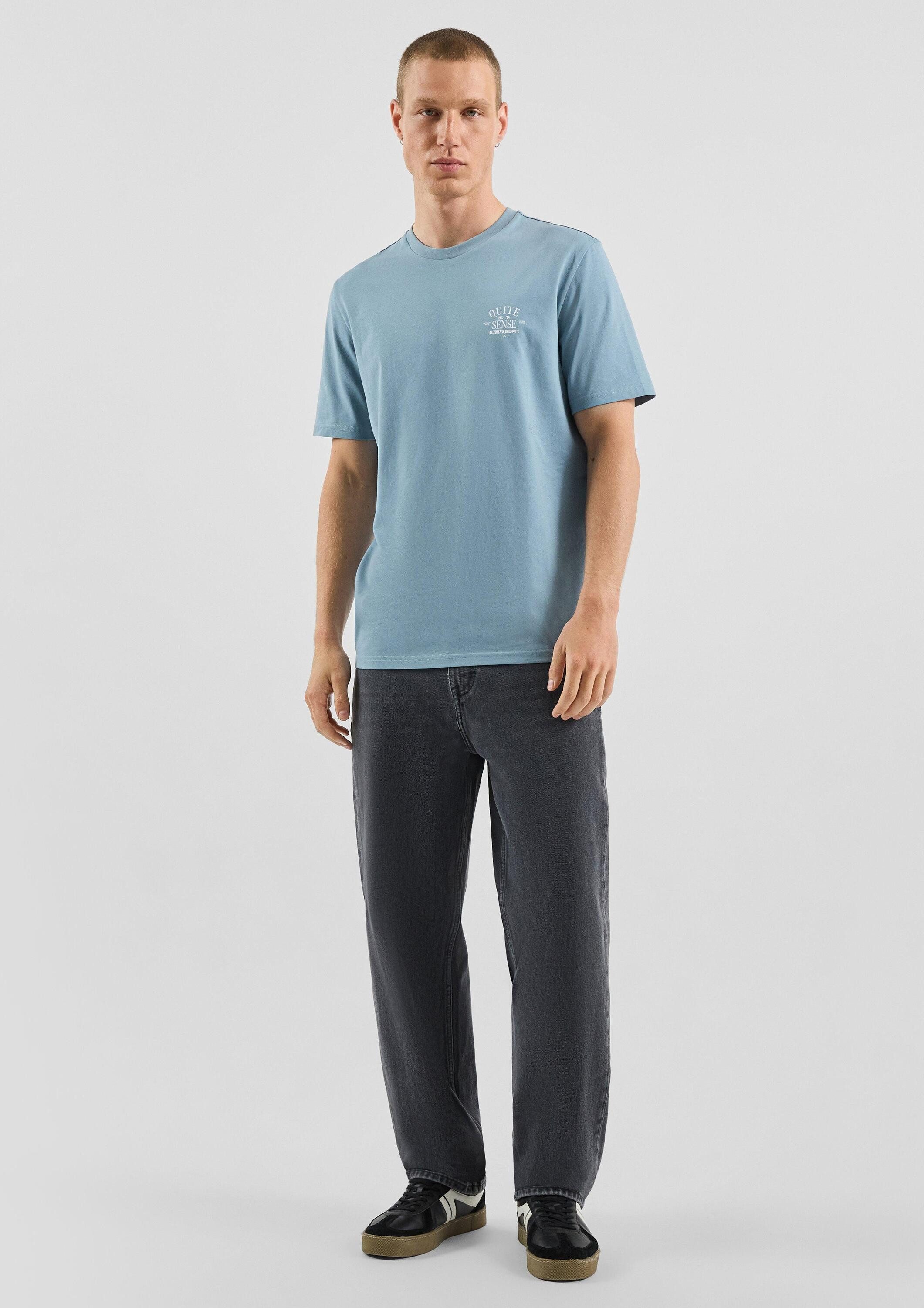 QS Kurzarmshirt T-Shirt T-Shirt mit Print