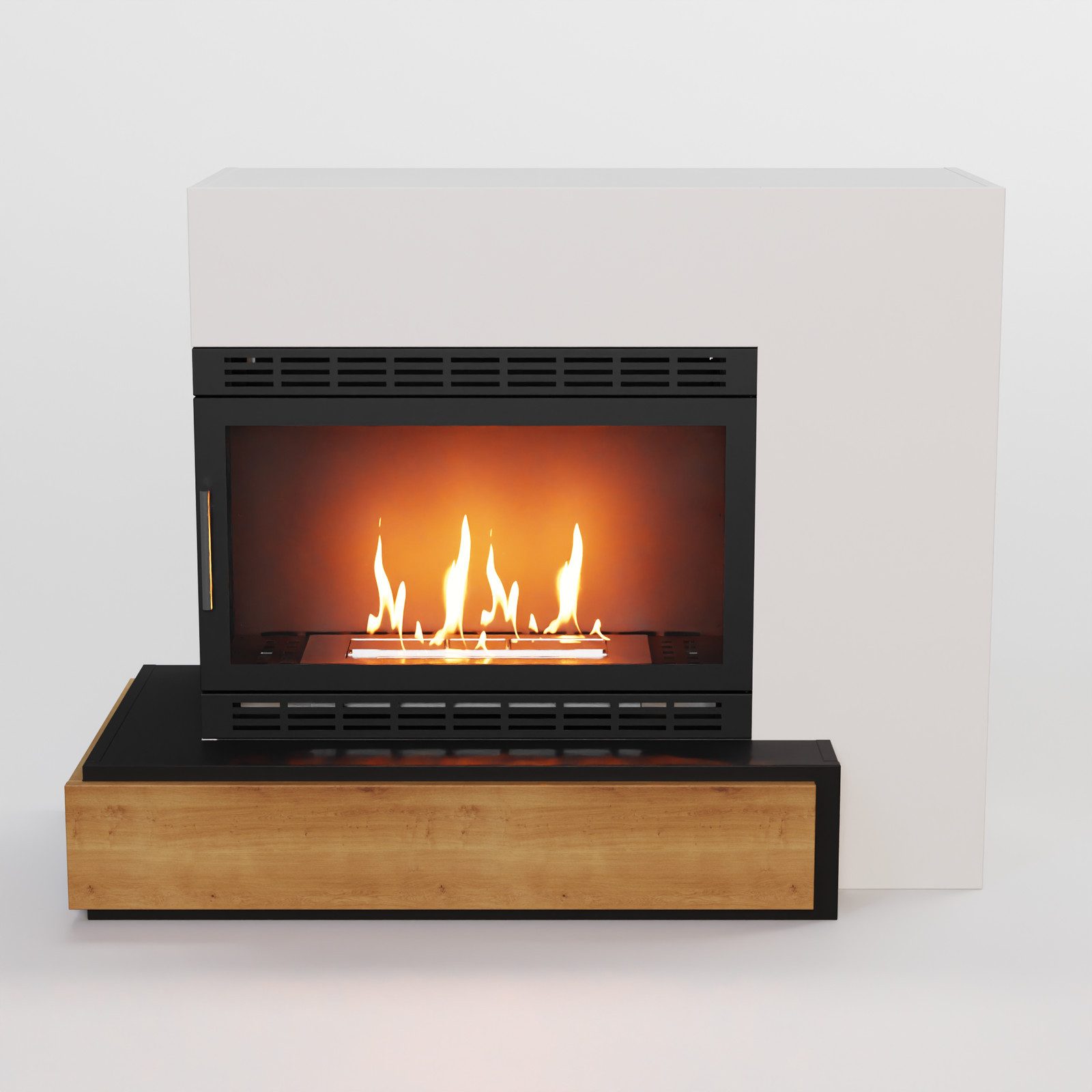 GLOW FIRE Echtfeuer-Dekokamin Narvik XL Vision Ethanol Kamin, Bioethanol Kamin mit 3h Brenndauer, Heizleistung bis 2KW – Bild 3 von 5