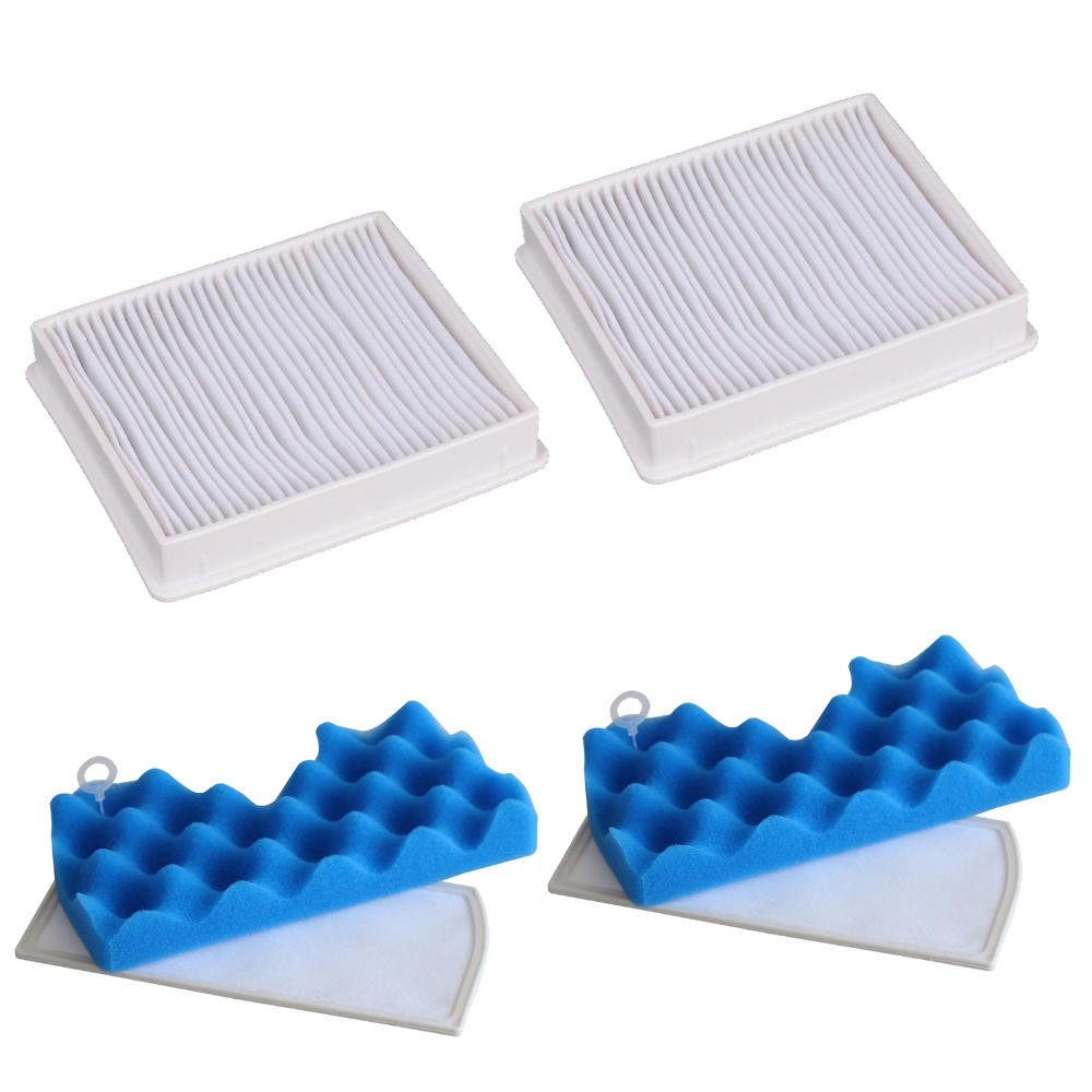 Trade-Shop Filter-Set 6in1 passend für Samsung SC-4535 SC-4550 SC4360 SC436S SC4370 SC4380, Zubehör für Samsung DJ63-00672D DJ6300672D VCA-VM45P VM-45P DJ97-01040C uvm., Set jeweils bestehend aus Schwammfilter, HEPA-Filter, Mikrofilter