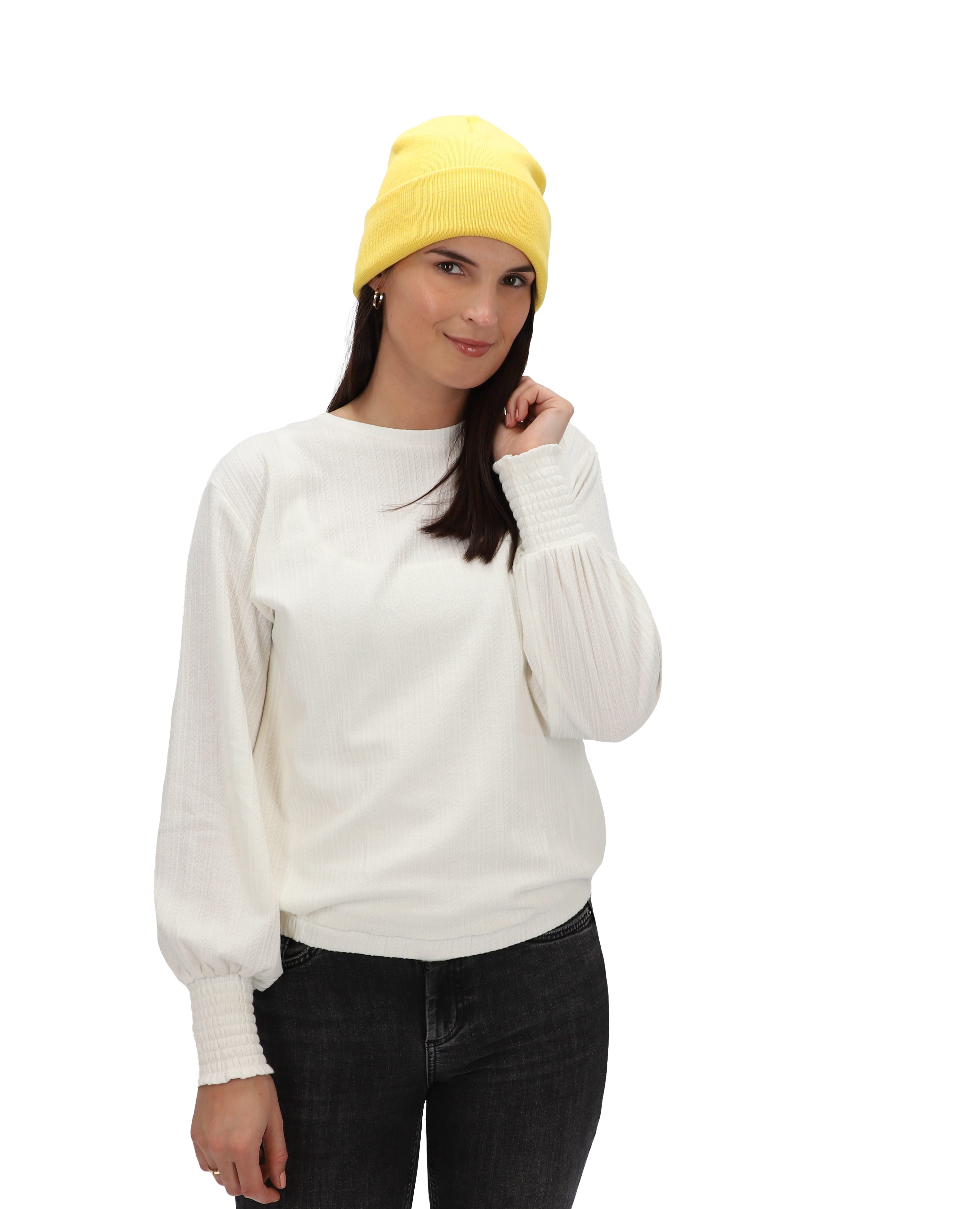 halsüberkopf Accessoires Strickmütze Strickmütze mit breitem Umschlag Made günstig online kaufen