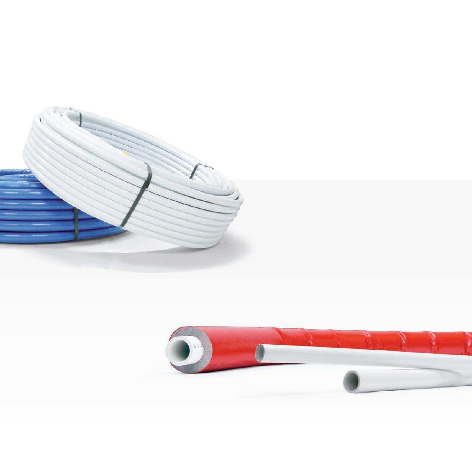 PipeTec Deutschland Alu-Verbundrohr Aluverbundrohr 16x2 mm 25m Mehrschicht-Verbundrohr weiß Verbundrohr