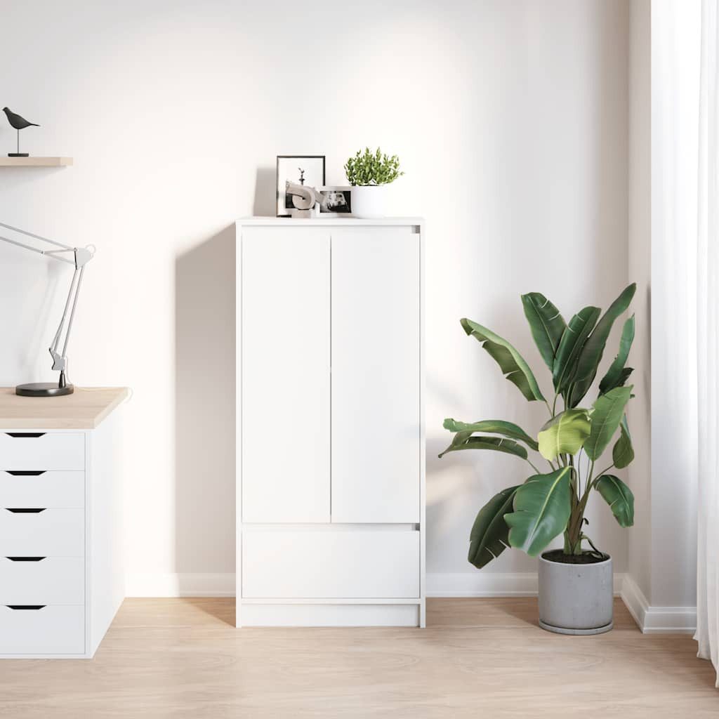 vidaXL Sideboard Schrank mit Schublade Weiß günstig online kaufen