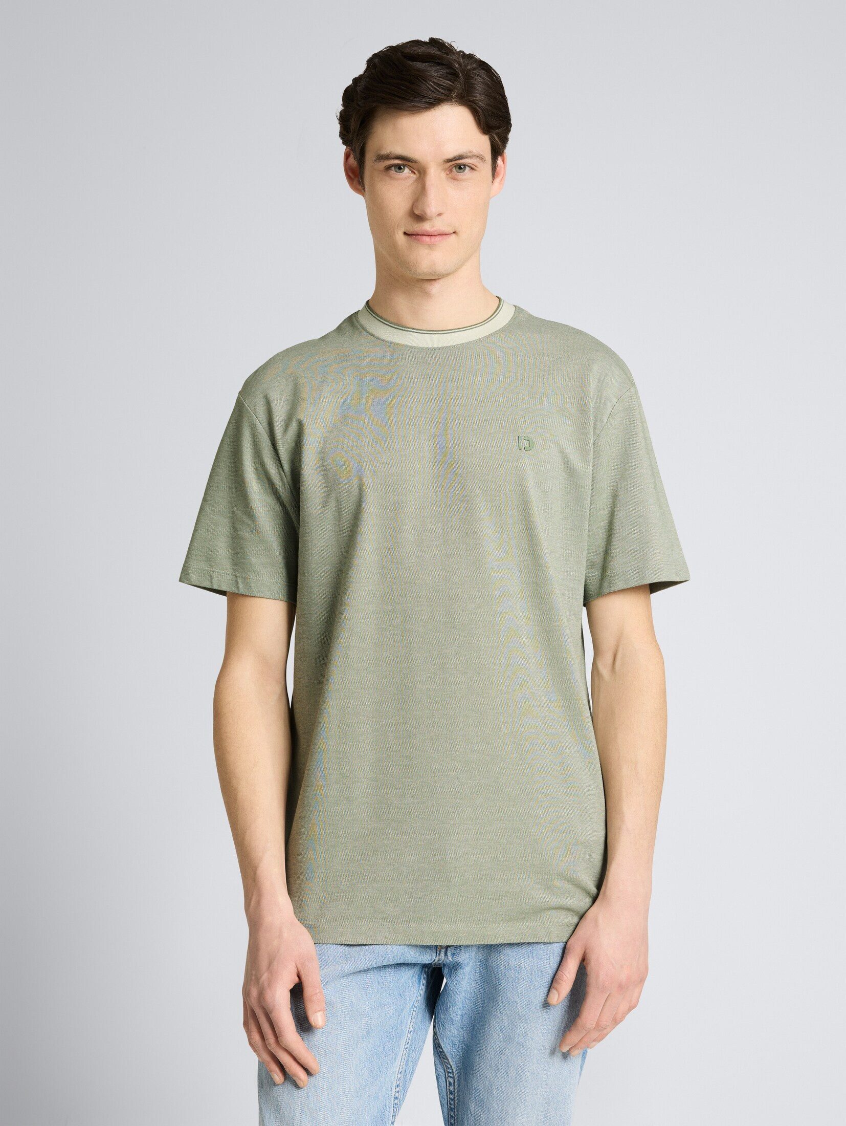 TOM TAILOR Denim T-Shirt T-Shirt Relaxed Fit Piqué T-Shirt günstig online kaufen