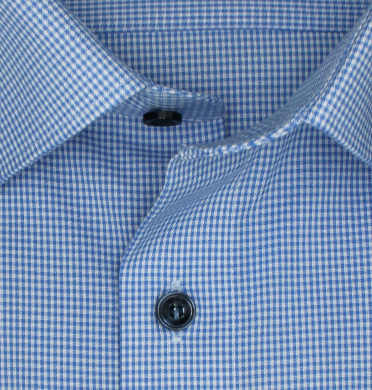 MARVELIS Businesshemd Blau Weiß kariert, Modern Fit, Bügelfrei, 100% Baumwo günstig online kaufen