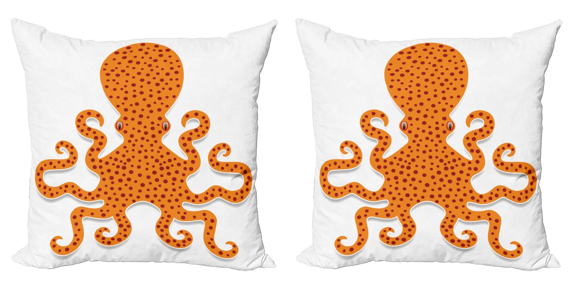 Kissenbezüge Modern Accent Doppelseitiger Digitaldruck, Abakuhaus (2 Stück), Leben im Meer Octopus Meer Mosters