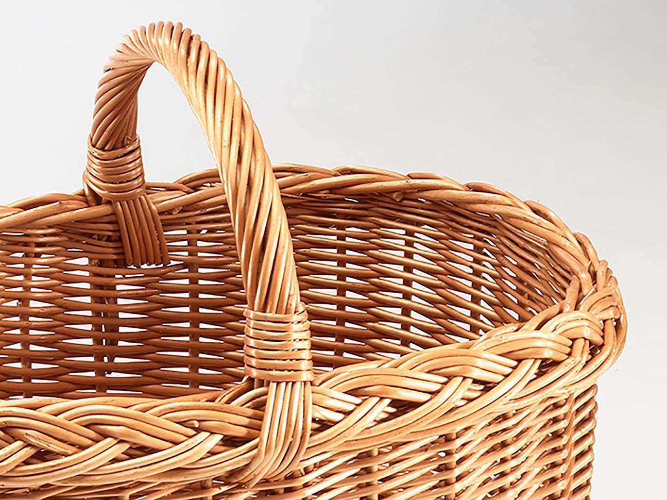 Kobolo Einkaufskorb Henkelkorb gekochte Weide braun Größe 1, 26,5 l günstig online kaufen