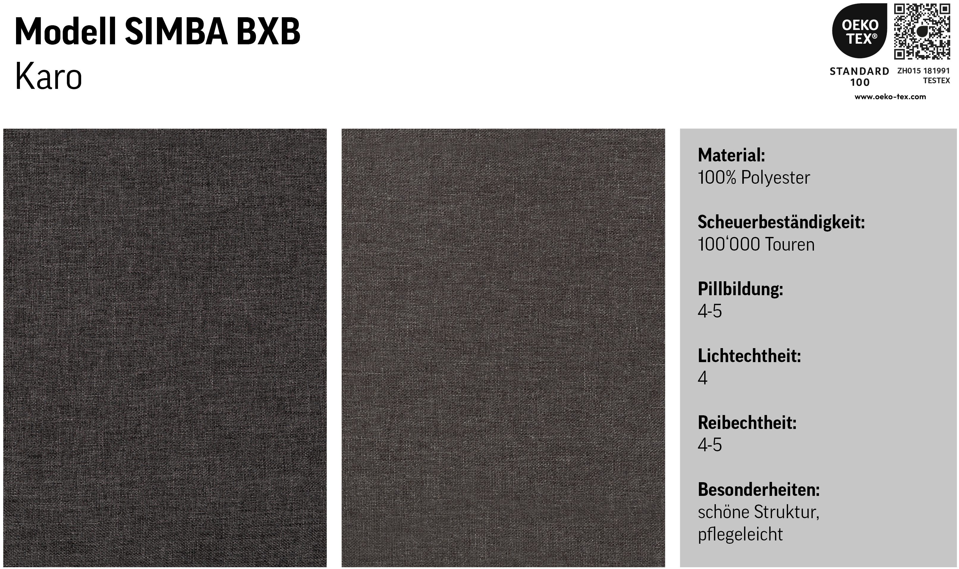 COTTA Boxspringbett Simba, wahlweise mit oder ohne Matratze und Topper bestellbar