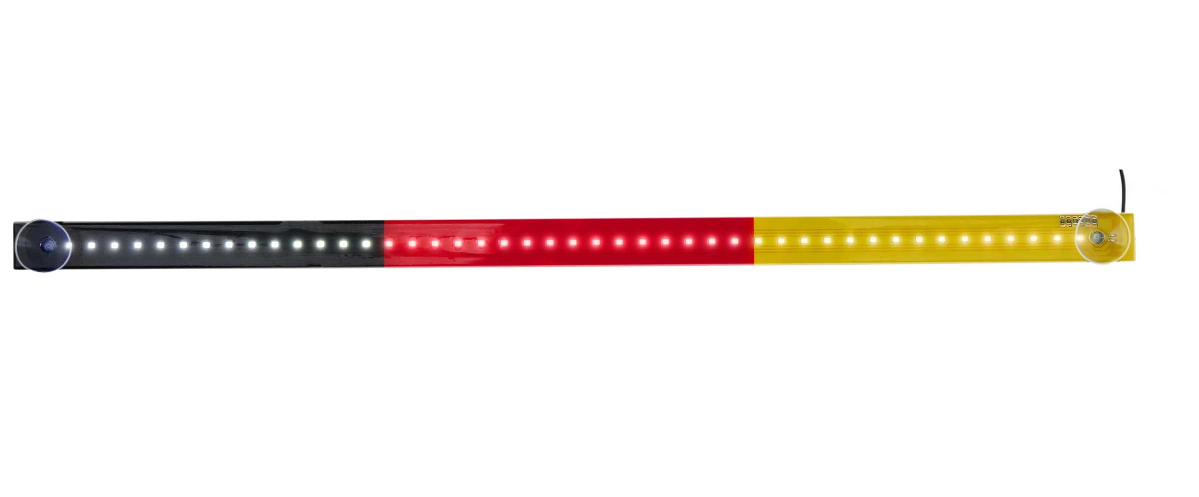 All Ride LED Lichtleiste LKW LED-Lichtleiste in schwarz, rot, gold, Fahrerhausbeleuchtung, LED fest integriert, weiß, LKW LED Innenleuchte in den deutschen Nationalfarben