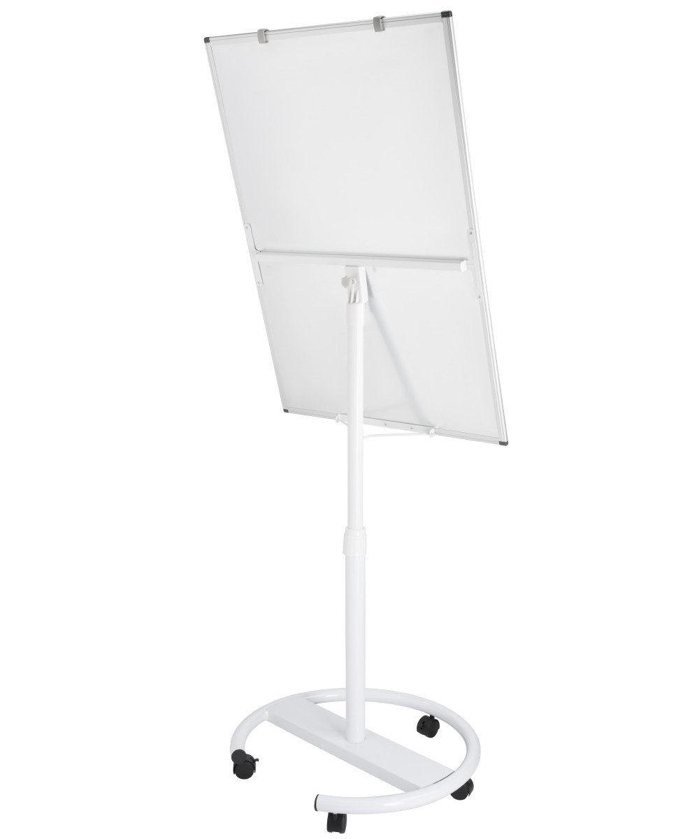 Systafex® Magnettafel Flipchart trocken abwischbar Whiteboard magnetisch 70x100cm, kippbar, höhenverstellbar, glatte Oberfläche, Schwerlastrollen – Bild 4 von 5