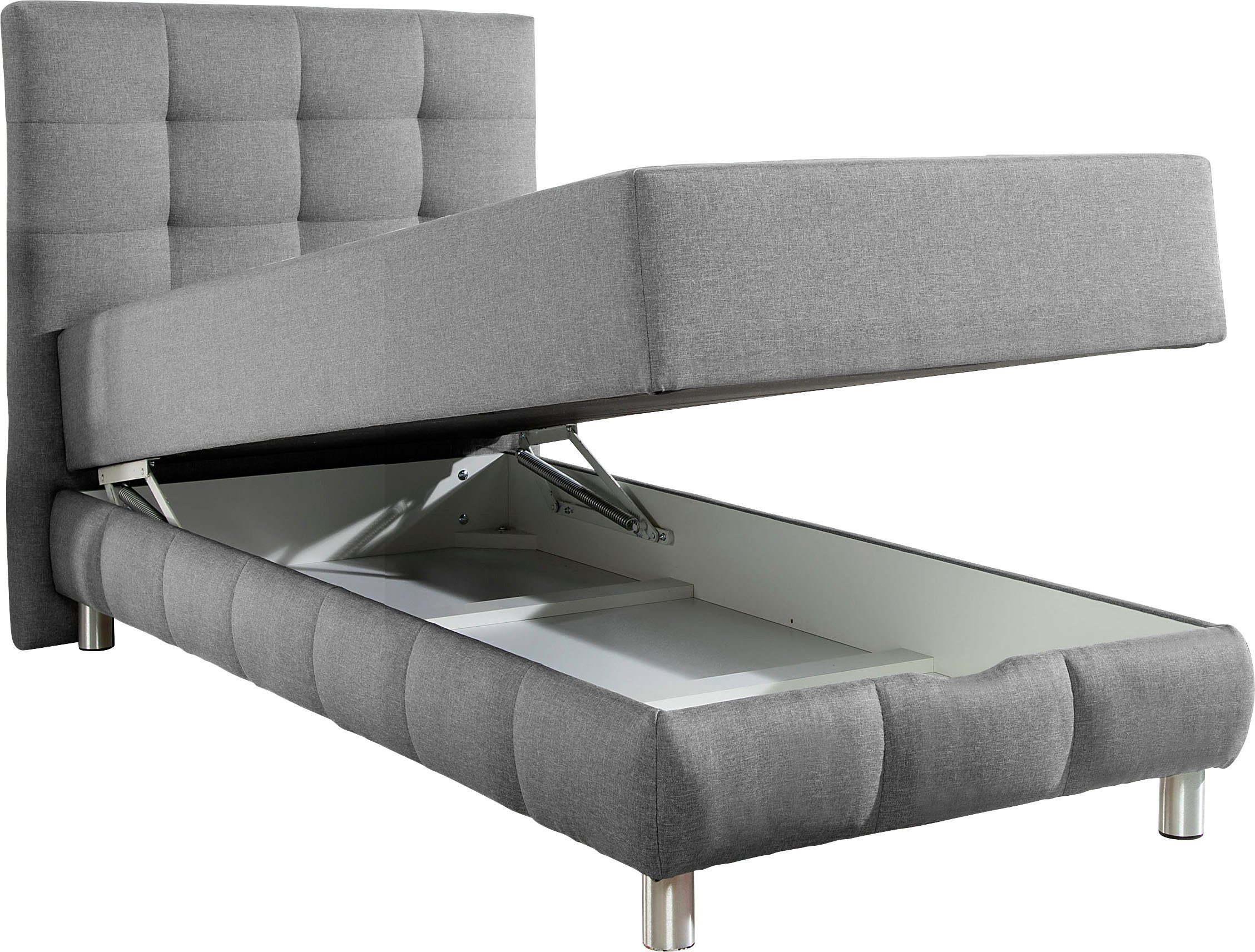 Home affaire Boxbett Vaasa, inkl. Bettkasten & Topper, XXL-Ausführung, Überlänge 220 cm