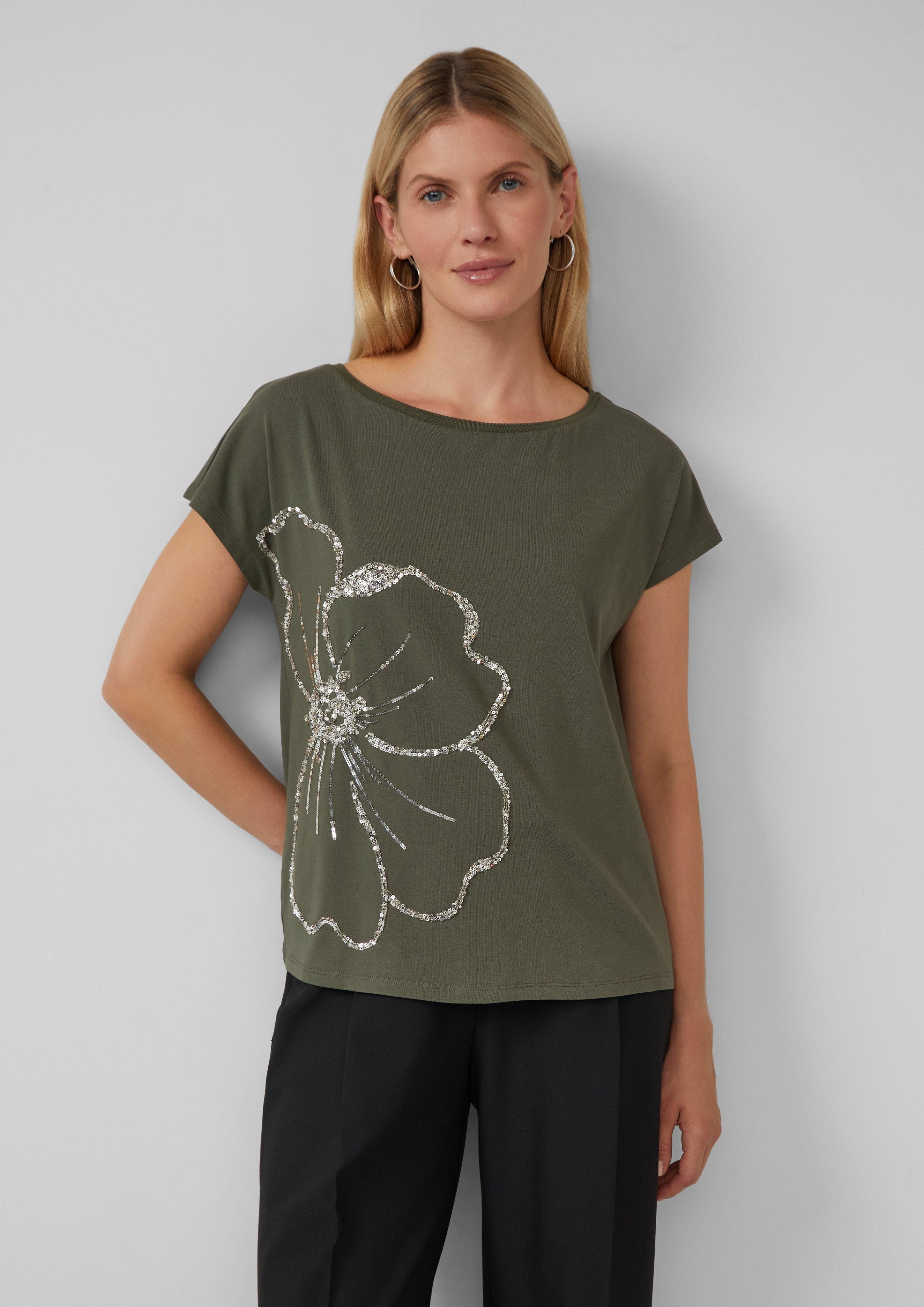 s.Oliver BLACK LABEL Kurzarmshirt T-Shirt im günstig online kaufen