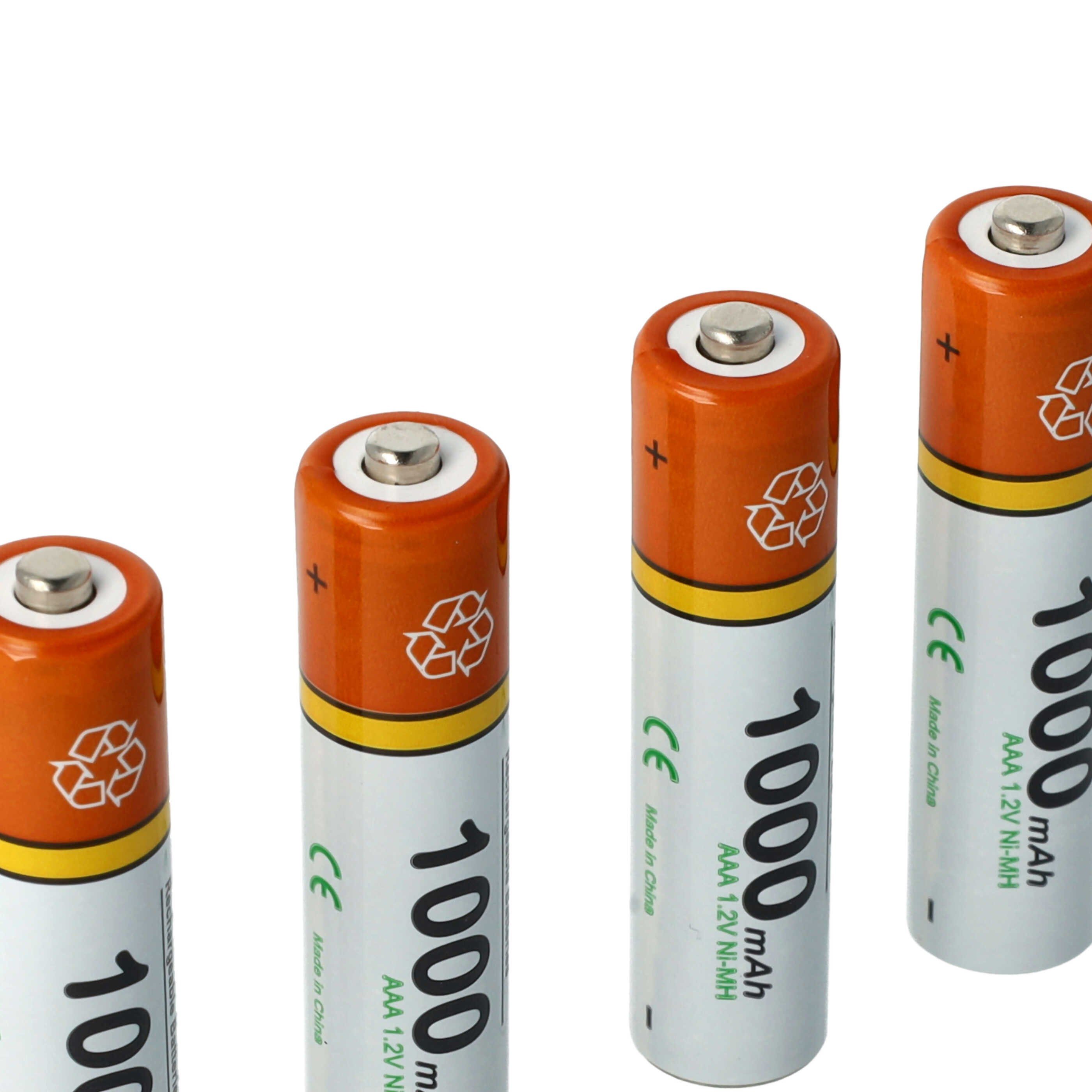 vhbw Akku passend für Samsung Gigaset C430, A540, C300A, A600, A630, A690, Akku Akku NiMH 1000 mAh (1,2 V), Leistungsfähige Austausch-Akkus für Telefon, Festnetz oder schnurloses